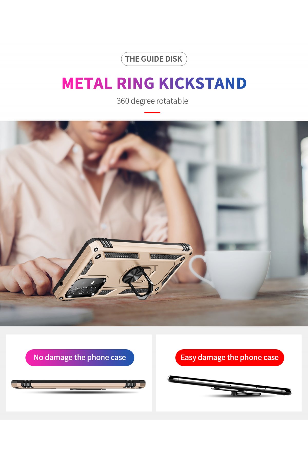 Newface Samsung Galaxy A23 4G Kılıf Elegant Kapak - Titan Gri