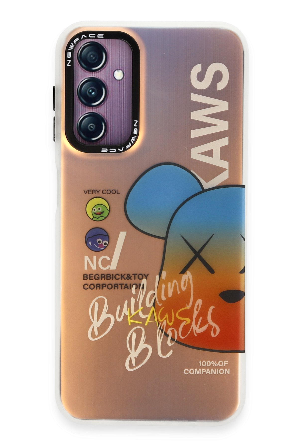 Newface Samsung Galaxy A24 4G Kılıf Joy Lens Standlı Kapak - Lacivert