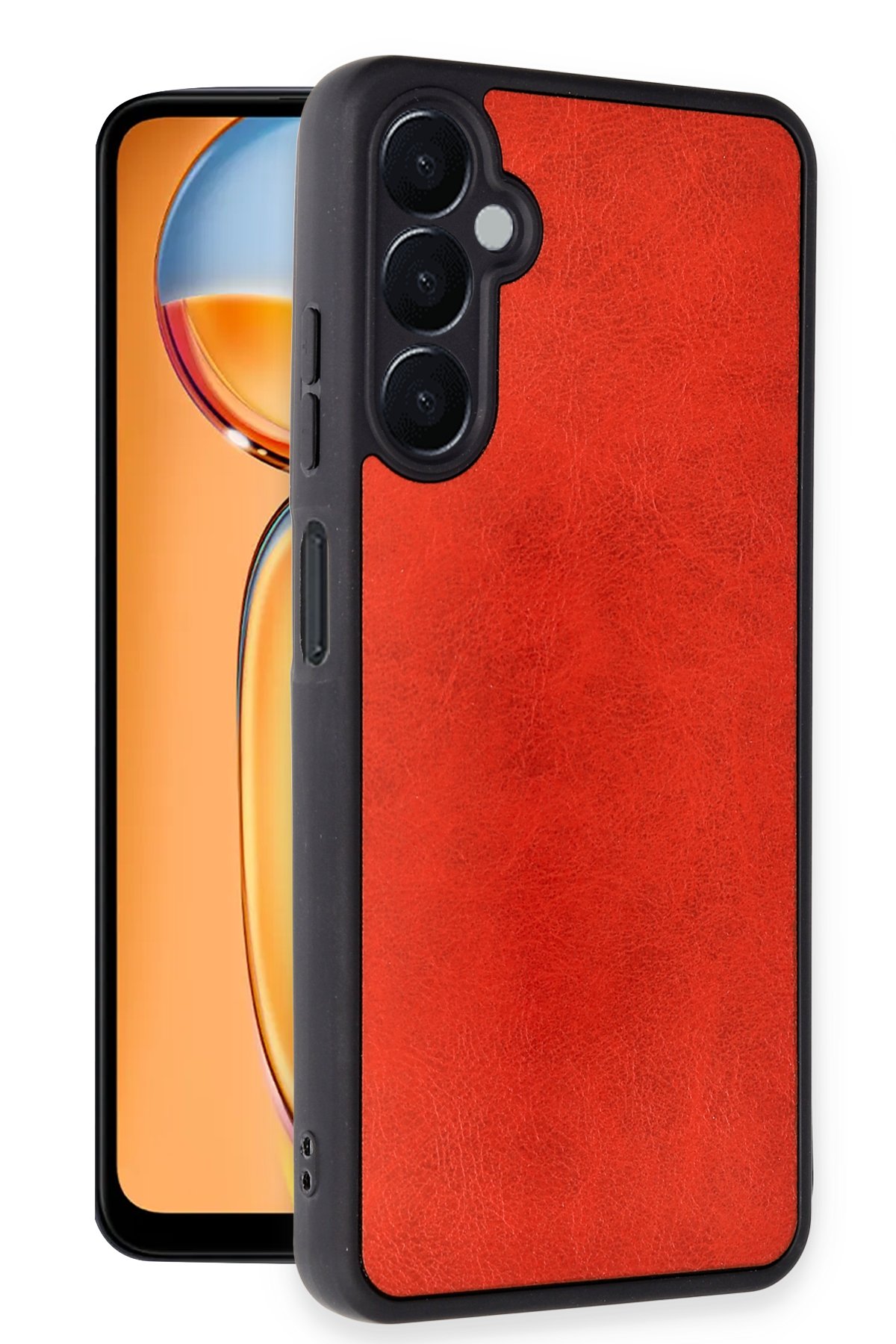 Newface Samsung Galaxy A25 5G Kılıf Aras Deri Kapak - Taba