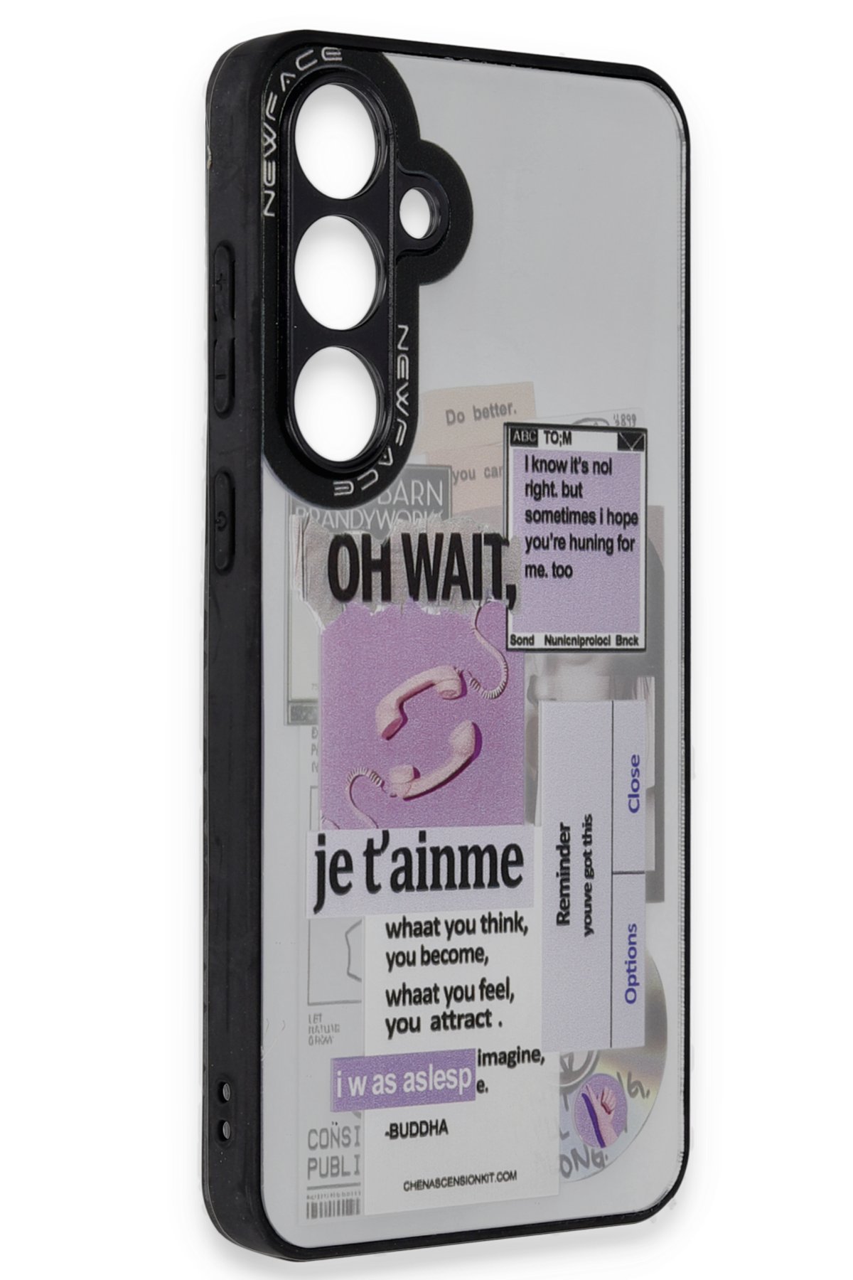 Newface Samsung Galaxy A25 5G Kılıf Joy Lens Standlı Kapak - Mor
