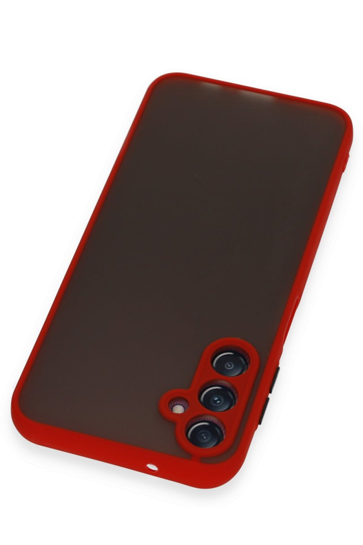 Newface Samsung Galaxy A25 5G Kılıf Pars Lens Yüzüklü Silikon - Yeşil