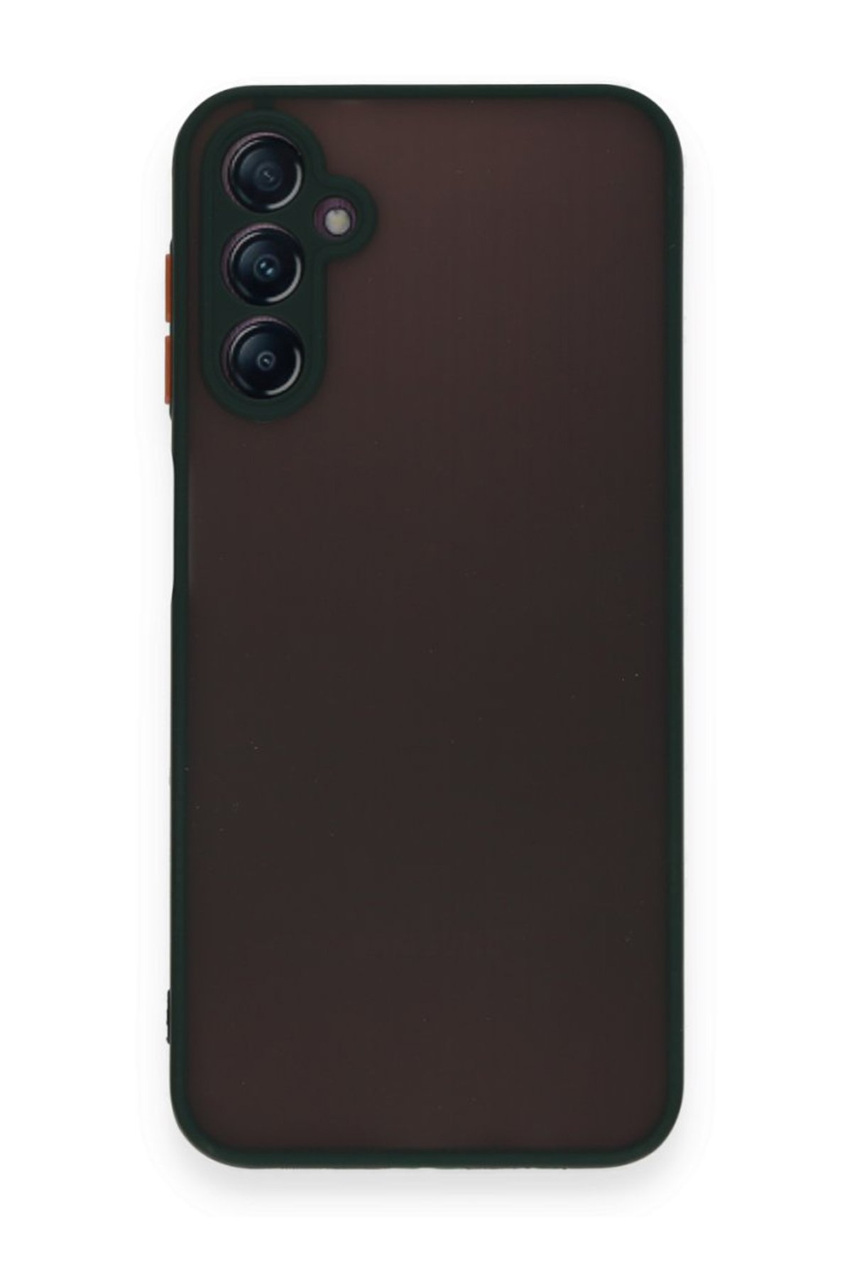 Newface Samsung Galaxy A25 5G Kılıf Joy Lens Standlı Kapak - Koyu Yeşil
