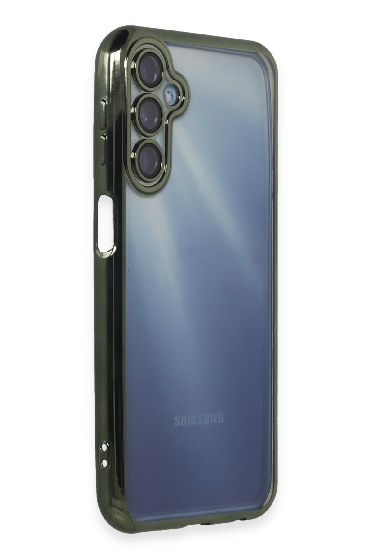 Newface Samsung Galaxy A25 5G Kılıf Volet Silikon - Açık Yeşil