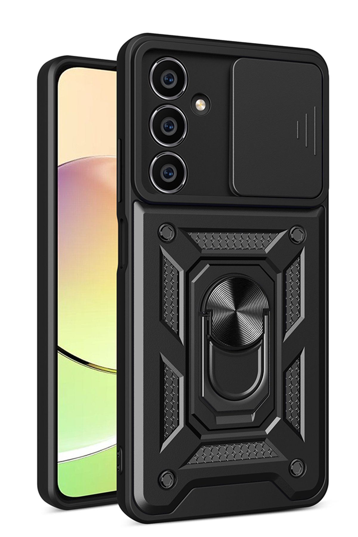 Newface Samsung Galaxy A25 5G Kılıf Flip Cover - Kırmızı