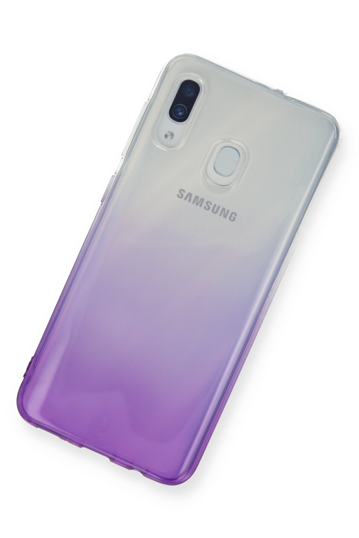 Newface Samsung Galaxy A30 Kılıf Lüx Çift Renkli Silikon - Sarı