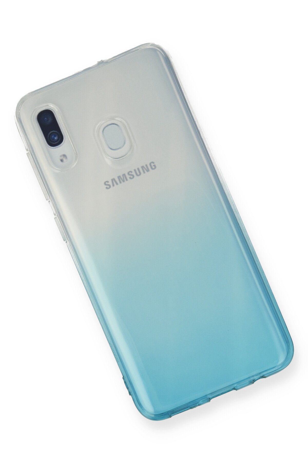 Newface Samsung Galaxy A30 Kılıf Nano içi Kadife  Silikon - Turuncu