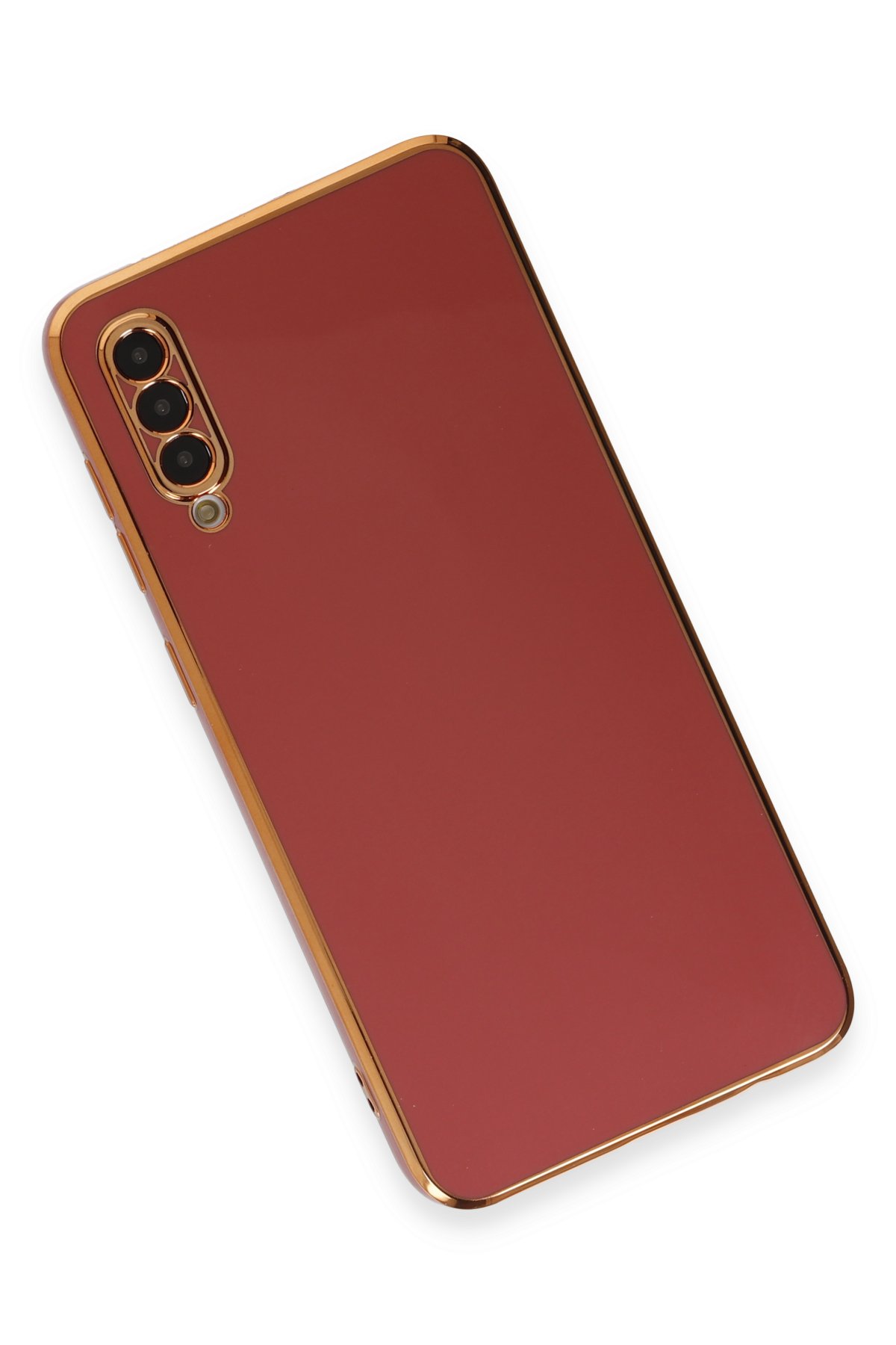Newface Samsung Galaxy A30S Kılıf Lüx Çift Renkli Silikon - Mor