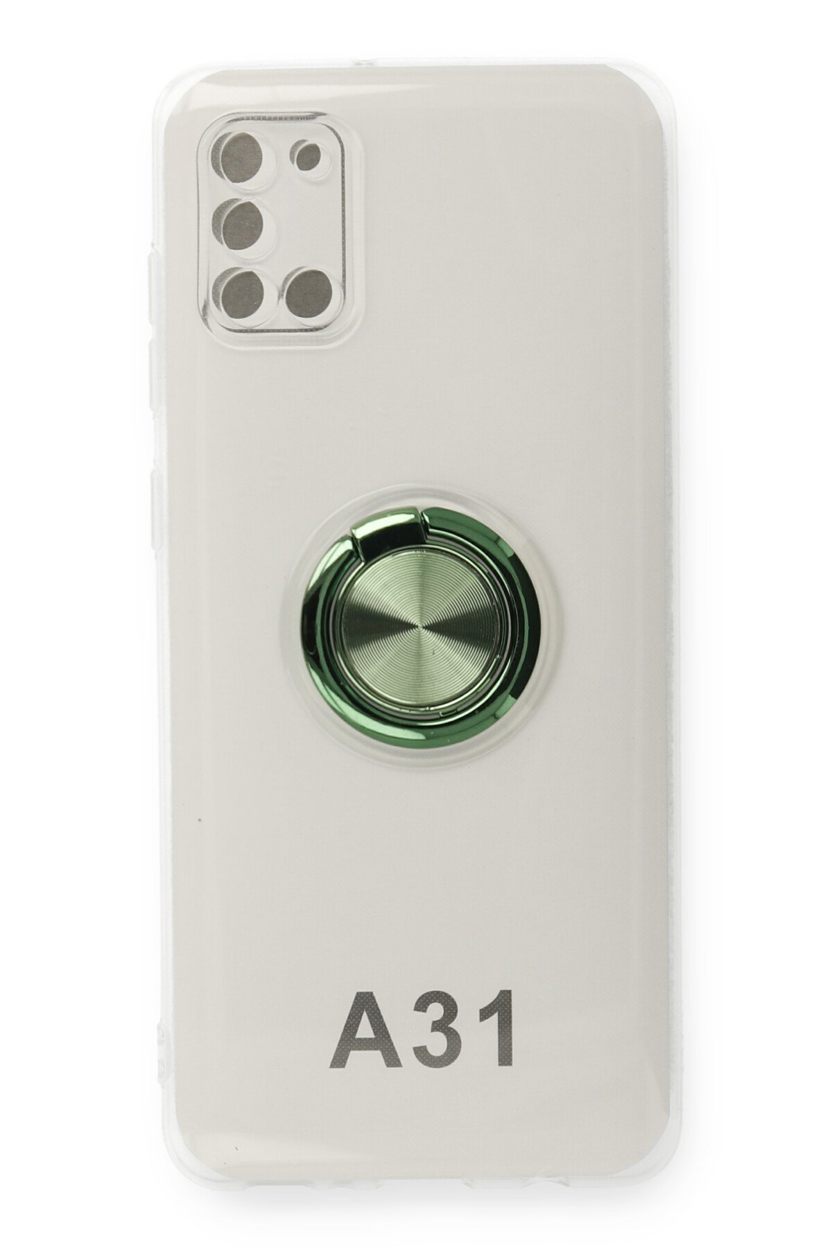 Newface Samsung Galaxy A31 Kılıf Lüx Çift Renkli Silikon - Mor