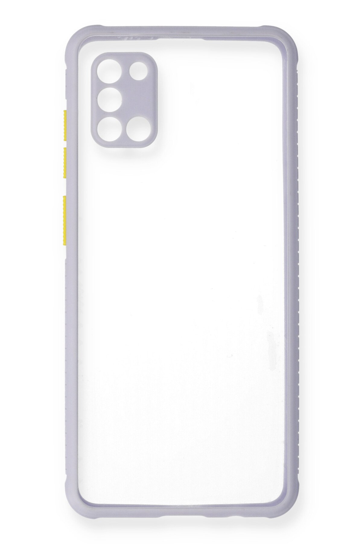 Newface Samsung Galaxy A31 Kılıf Platin Simli Silikon - Mavi