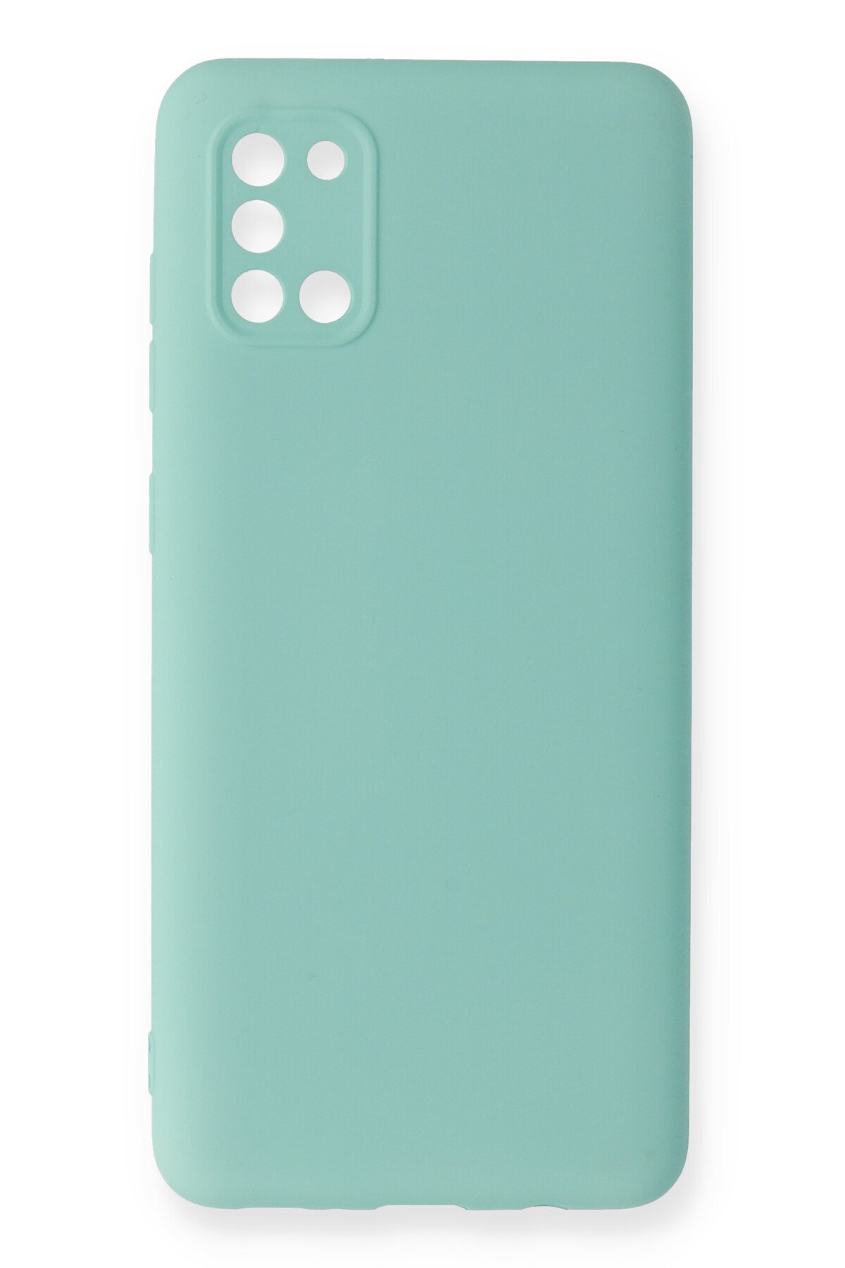 Newface Samsung Galaxy A31 Kılıf Miami Şeffaf Silikon - Kırmızı