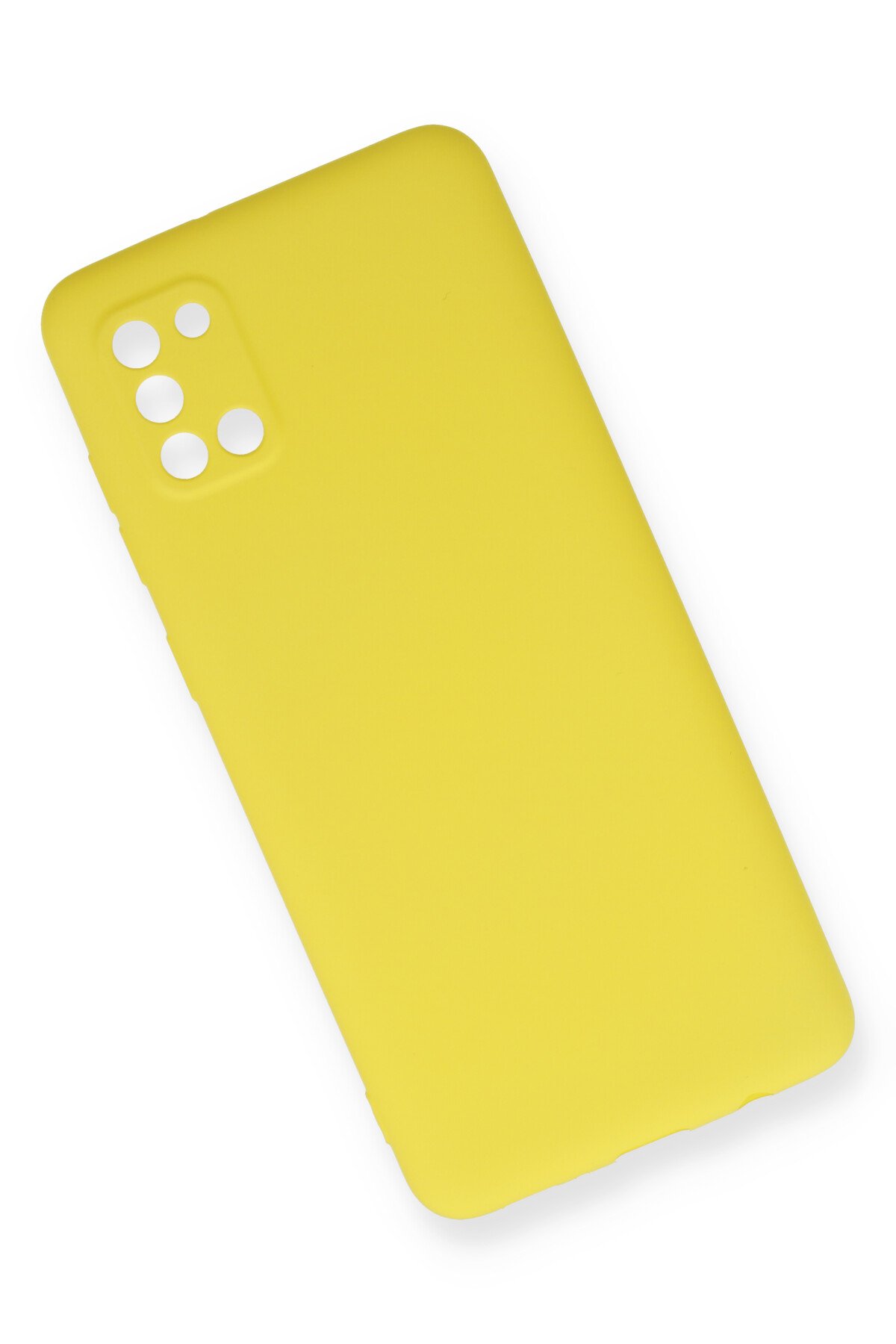 Newface Samsung Galaxy A31 Kılıf Nano içi Kadife Silikon - Sarı