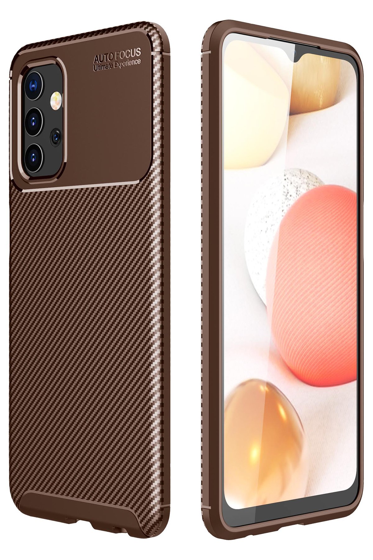 Newface Samsung Galaxy A32 5G Kılıf Nano içi Kadife Silikon - Kırmızı