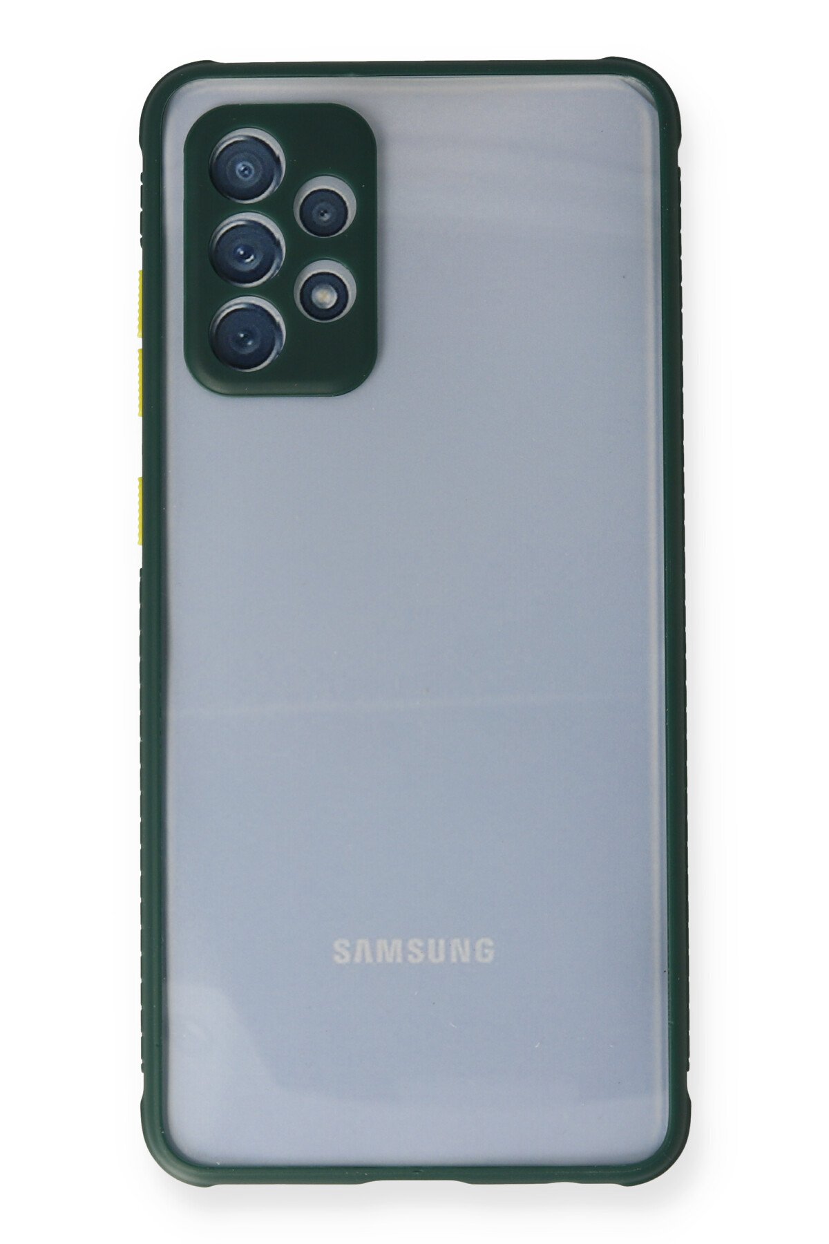 Newface Samsung Galaxy A32 5G Kılıf Focus Karbon Silikon - Lacivert