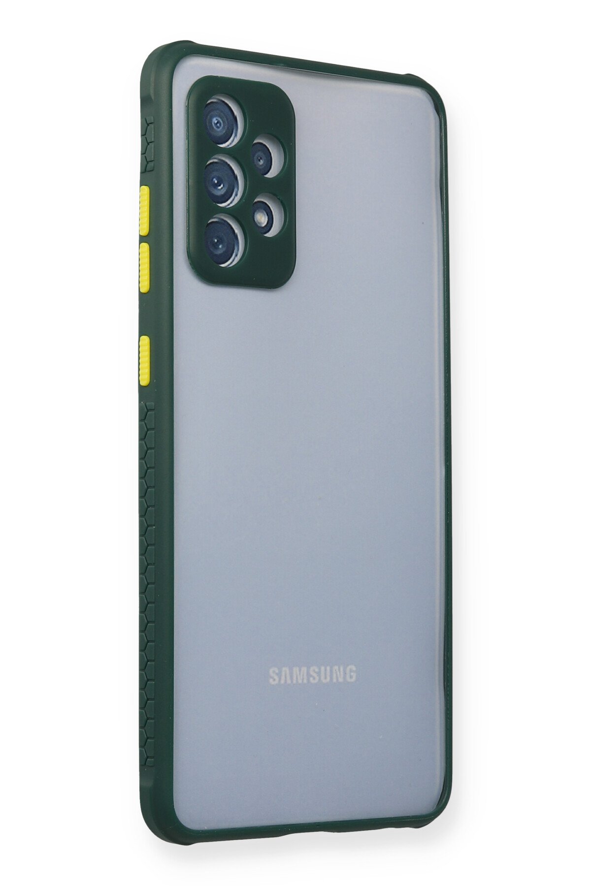Newface Samsung Galaxy A32 5G Kılıf Focus Karbon Silikon - Lacivert