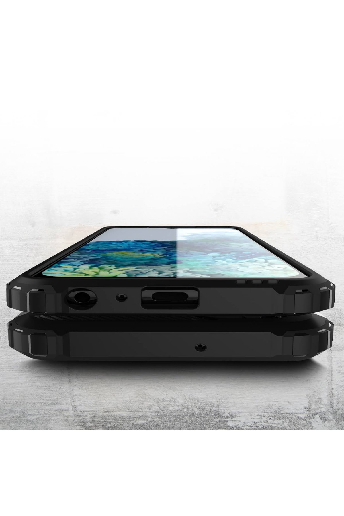 Newface Samsung Galaxy A13 4G Kılıf Liva Lens Silikon - Siyah