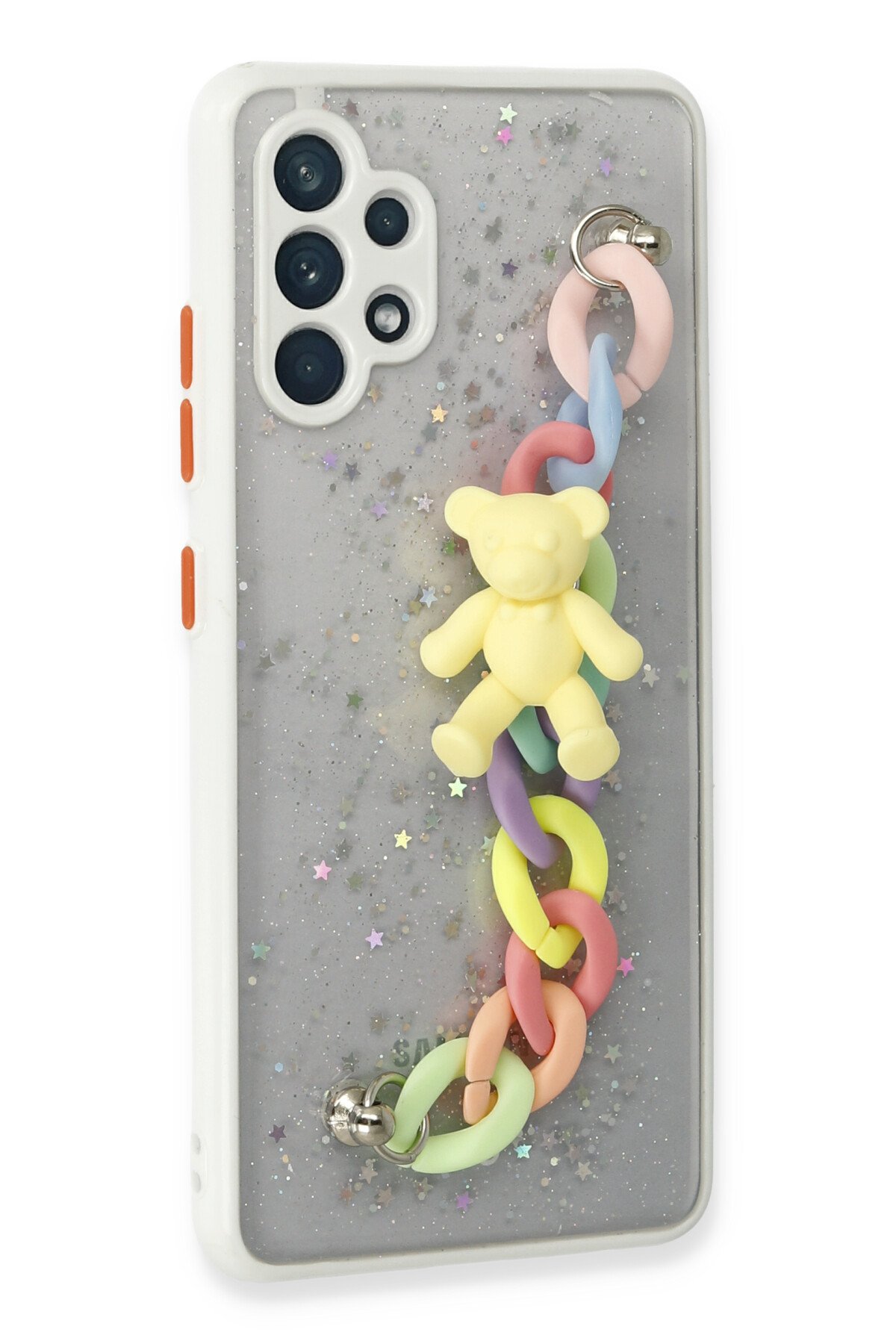 Newface Samsung Galaxy A32 Kılıf Kelvin Kartvizitli Silikon - Siyah