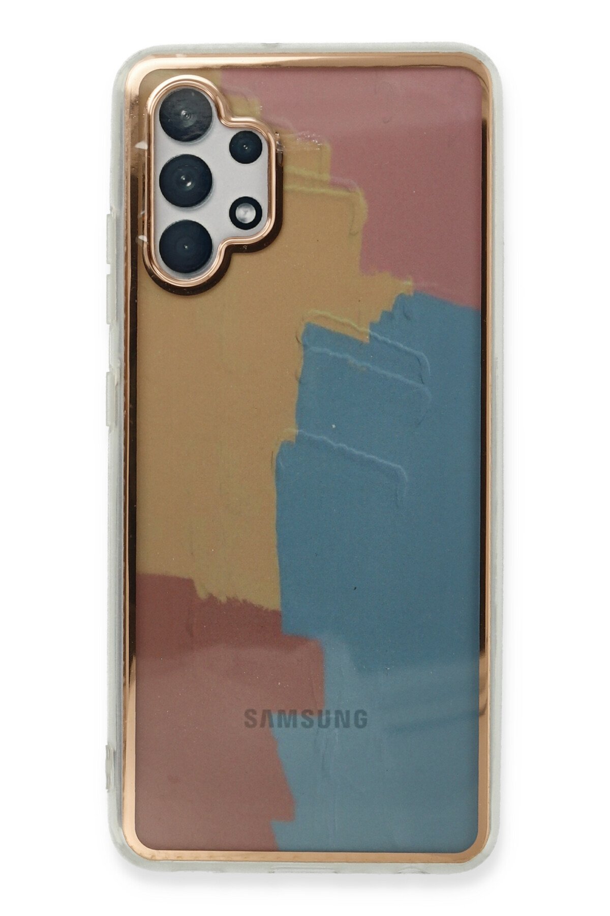 Newface Samsung Galaxy A32 Kılıf Zegna Yüzüklü Silikon Kapak - Koyu Yeşil