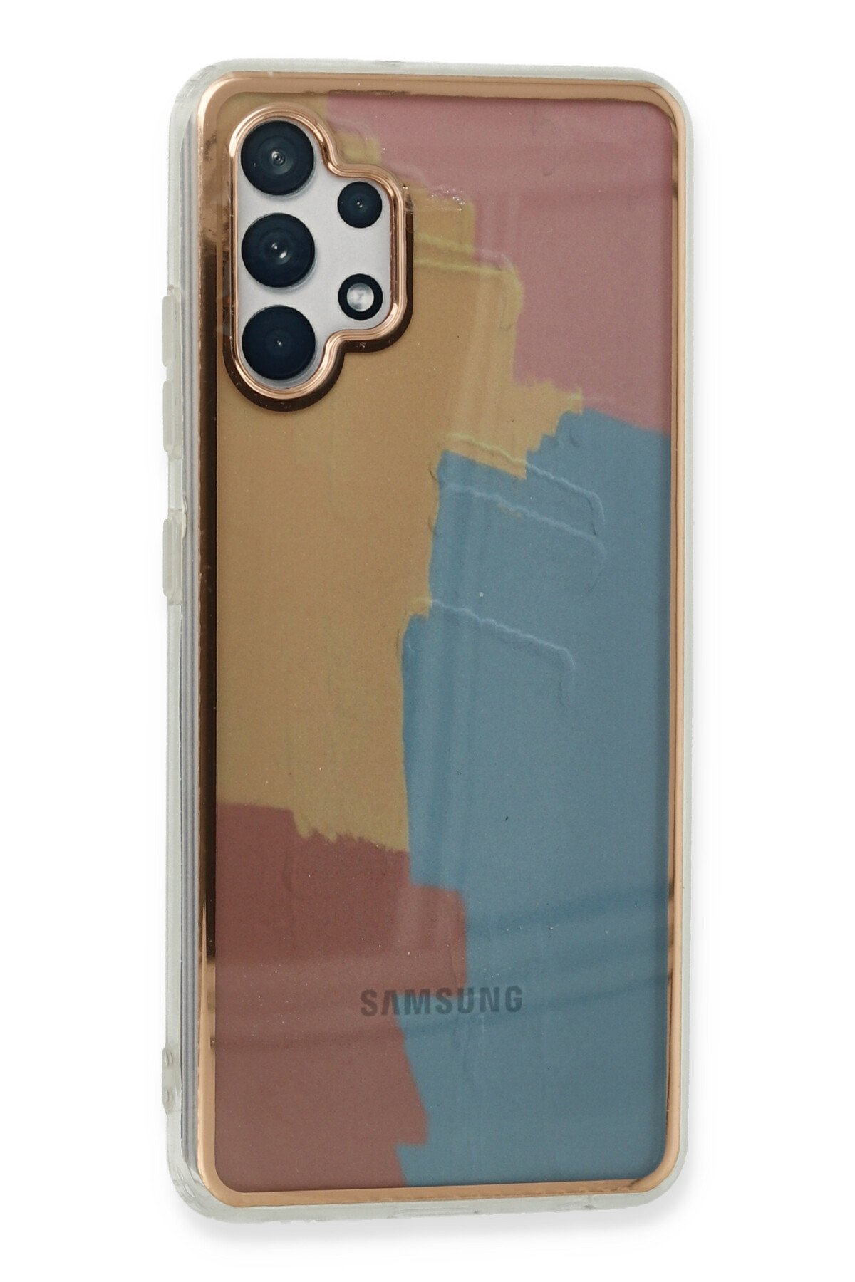 Newface Samsung Galaxy A32 Kılıf Zegna Yüzüklü Silikon Kapak - Koyu Yeşil