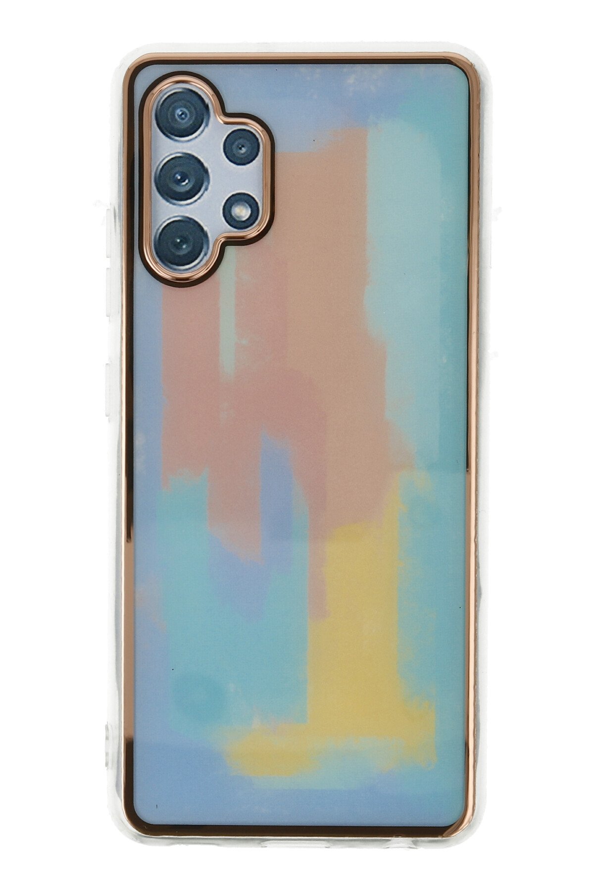 Newface Samsung Galaxy A32 Kılıf Palm Buzlu Kamera Sürgülü Silikon - Lacivert