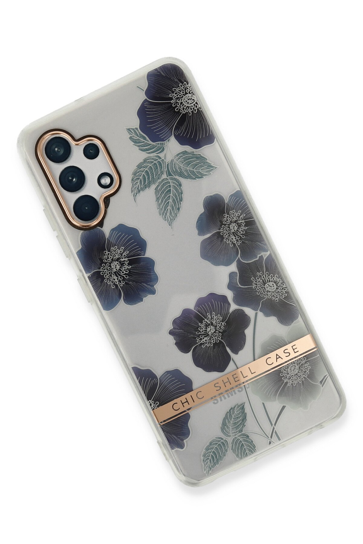 Newface Samsung Galaxy A32 Kılıf Palm Buzlu Kamera Sürgülü Silikon - Siyah
