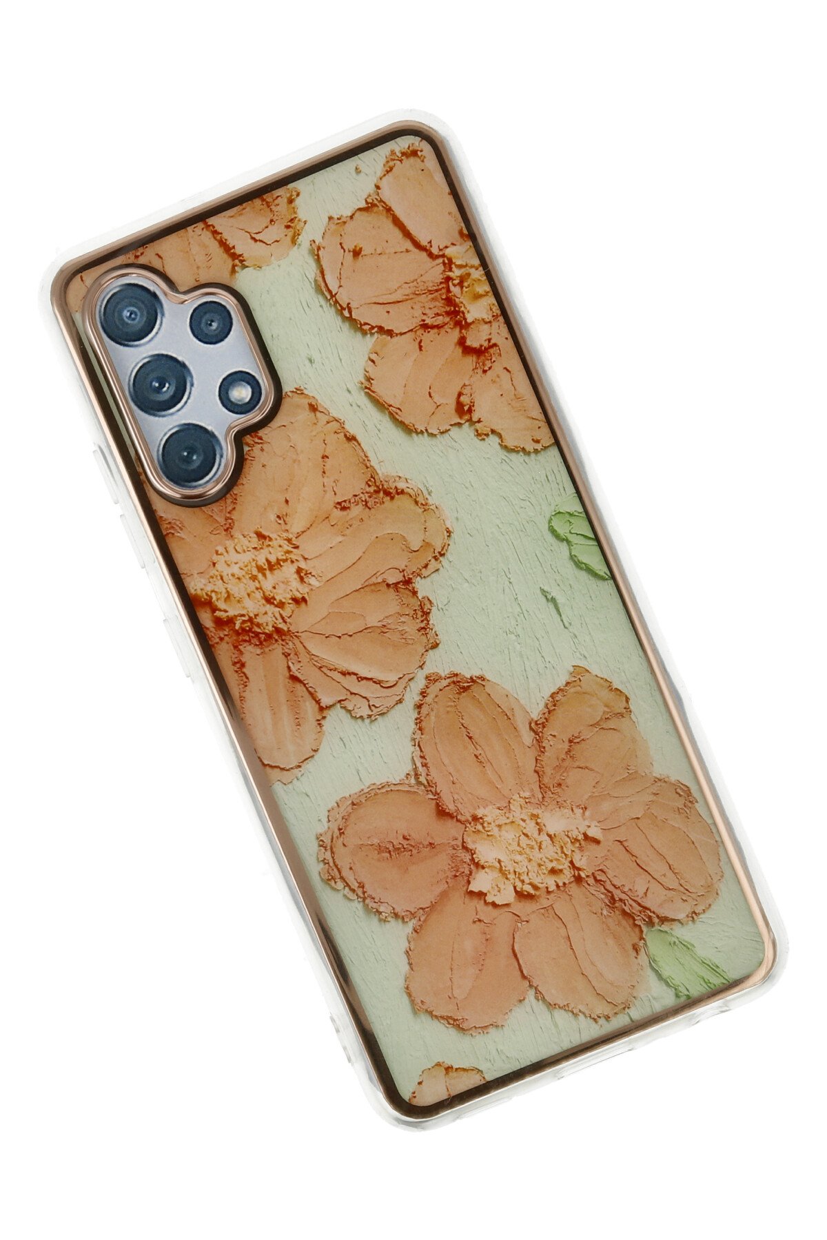 Newface Samsung Galaxy A32 Kılıf Joy Lens Standlı Kapak - Mor