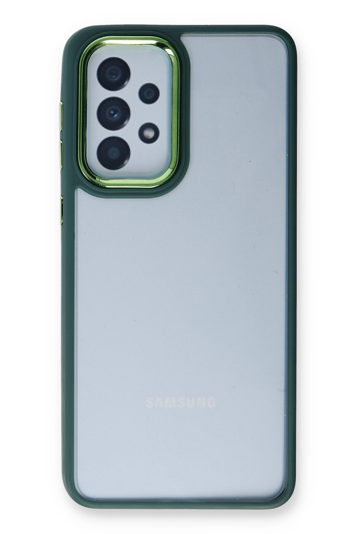 Newface Samsung Galaxy A32 Kılıf Volet Silikon - Mavi