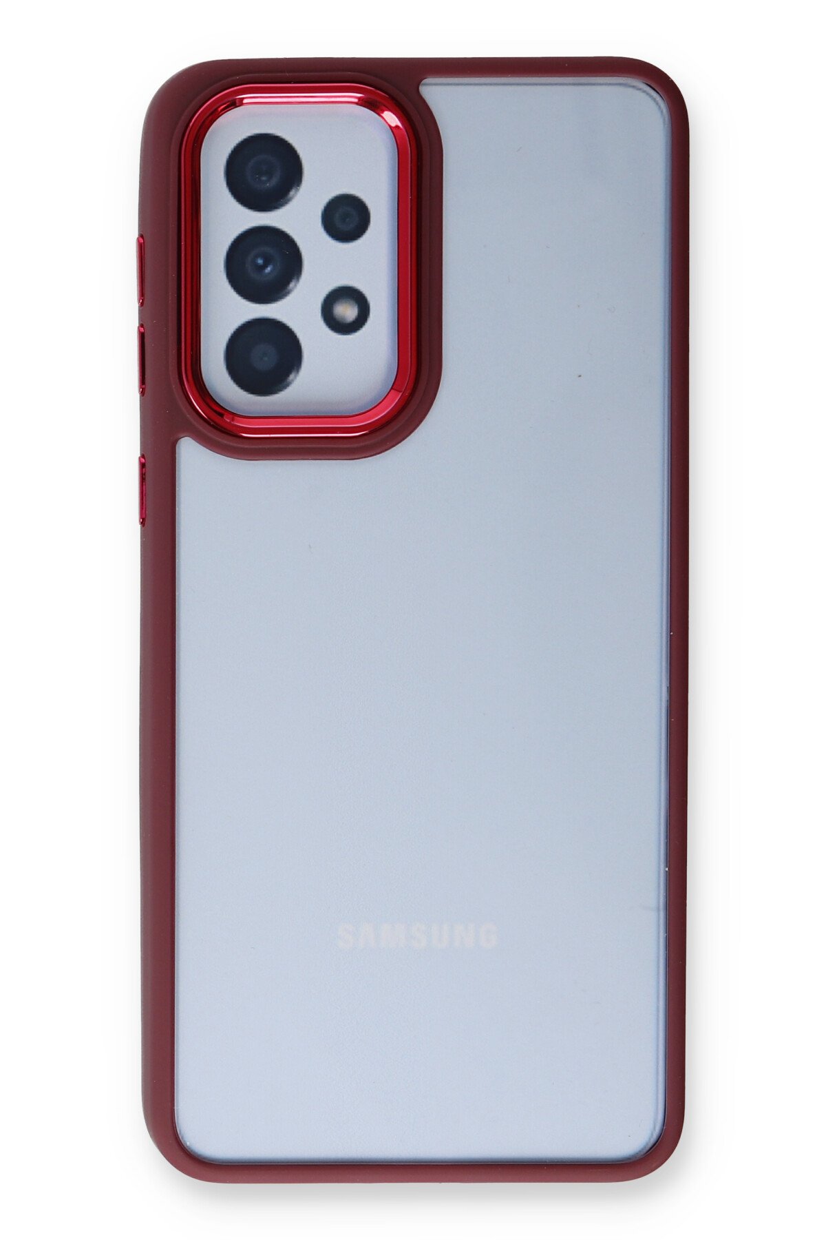 Newface Samsung Galaxy A32 Kılıf Nano içi Kadife Silikon - Sarı