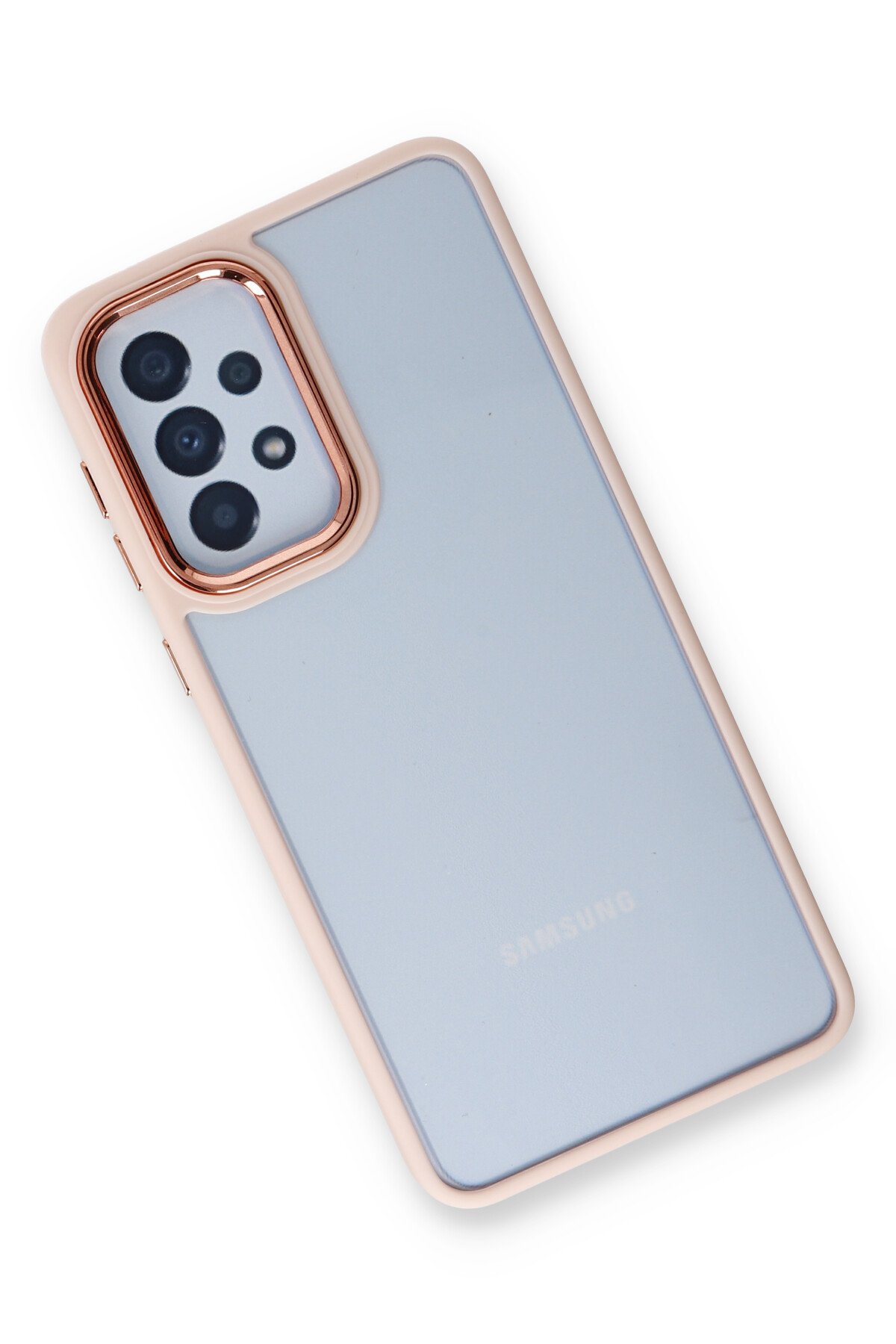 Newface Samsung Galaxy A32 Kılıf Joy Lens Standlı Kapak - Siyah