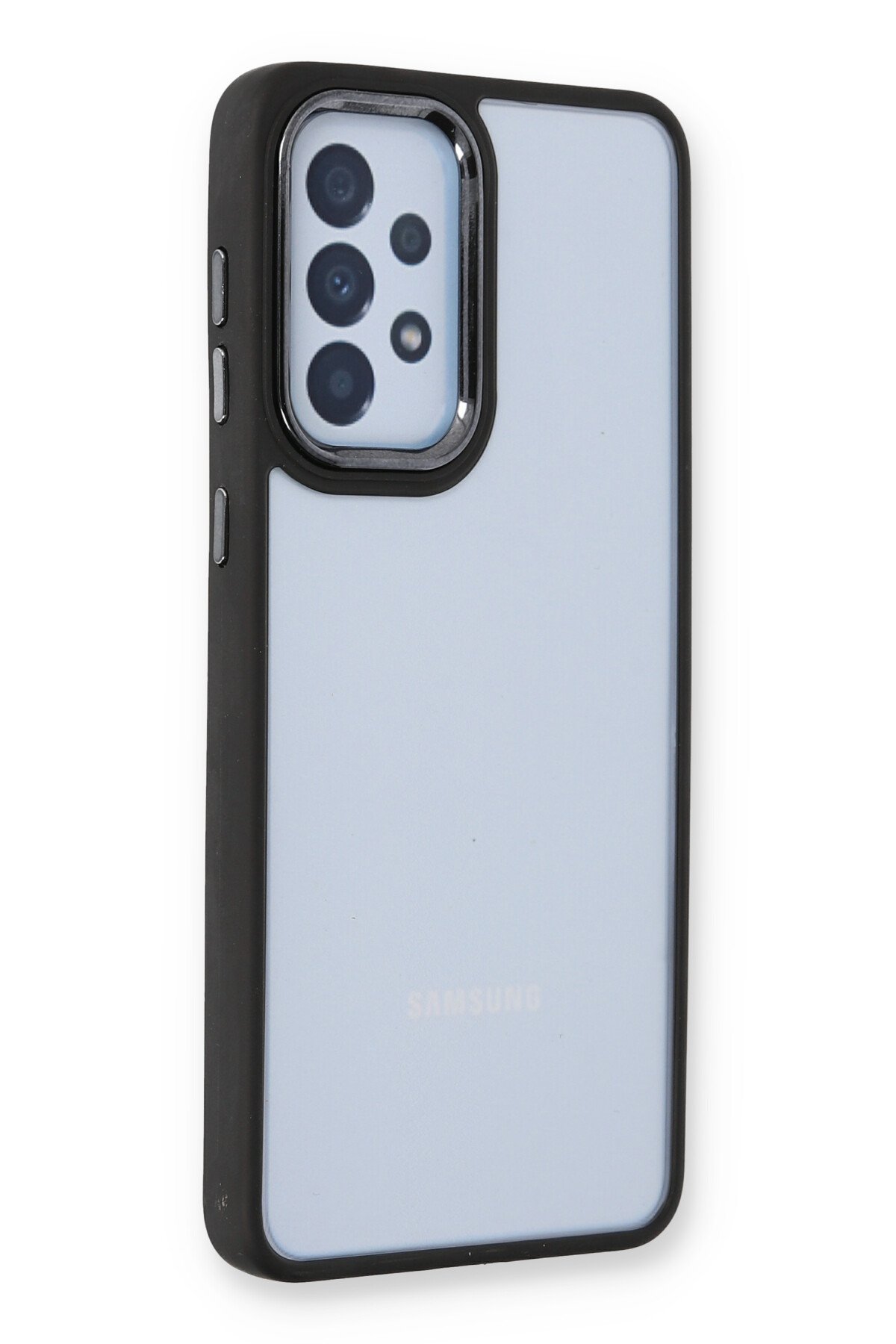 Newface Samsung Galaxy A32 Kılıf Esila Silikon - Gri
