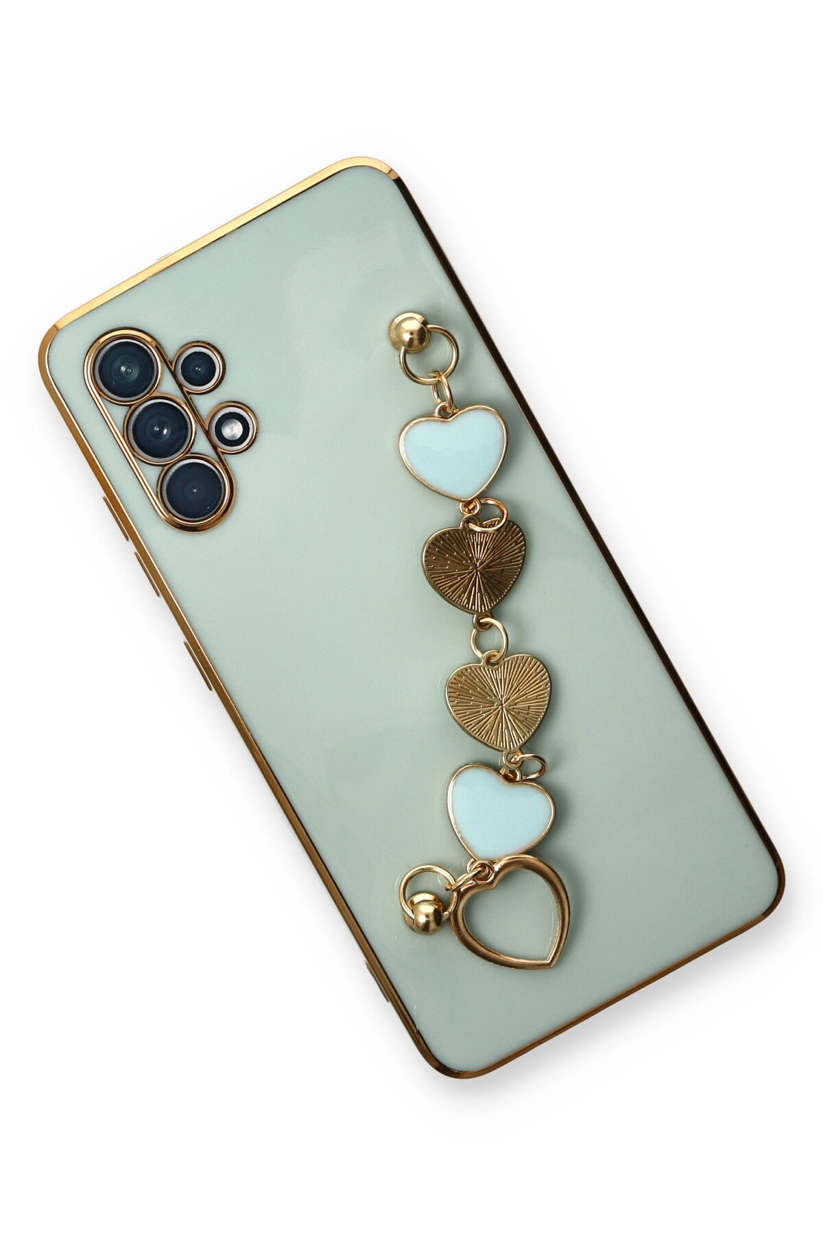 Newface Samsung Galaxy A32 Kılıf Nano içi Kadife Silikon - Turuncu