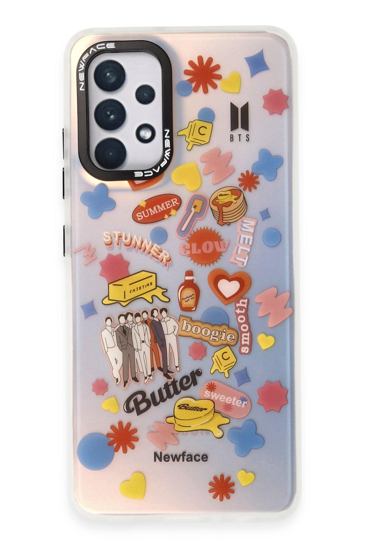 Newface Samsung Galaxy A32 Kılıf Platin Kamera Koruma Silikon - Yeşil