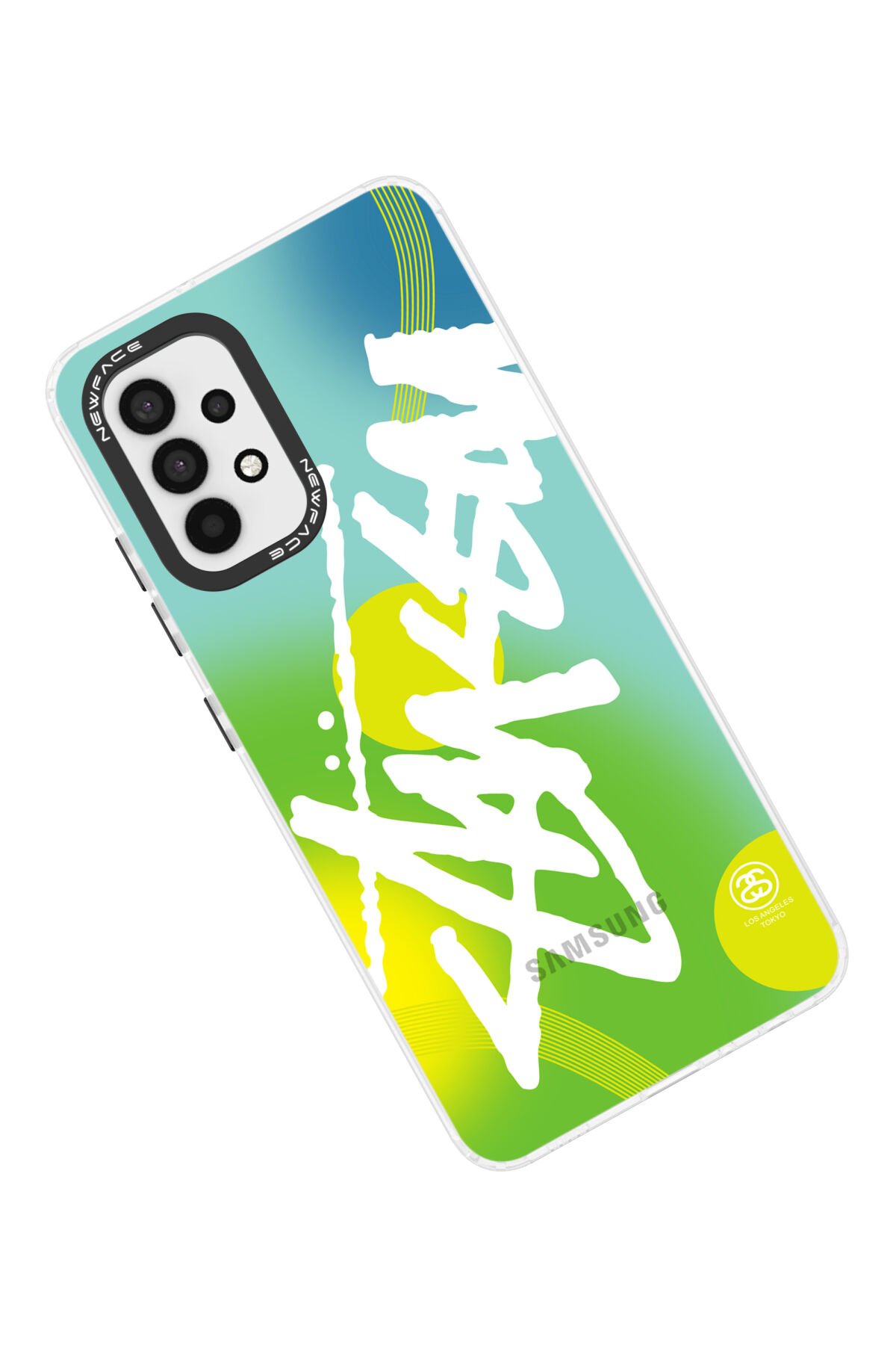 Newface Samsung Galaxy A32 Kılıf Palm Buzlu Kamera Sürgülü Silikon - Siyah