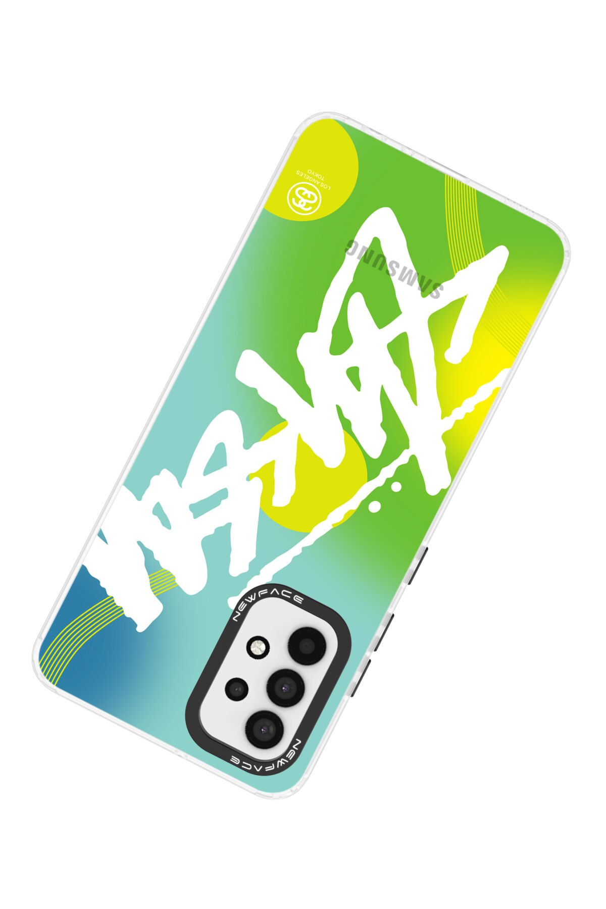 Newface Samsung Galaxy A32 Kılıf Palm Buzlu Kamera Sürgülü Silikon - Siyah
