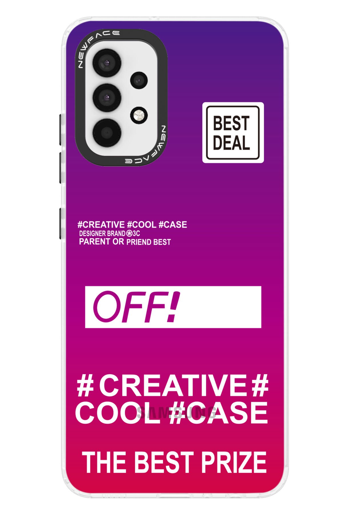 Newface Samsung Galaxy A32 Kılıf Esila Silikon - Mor