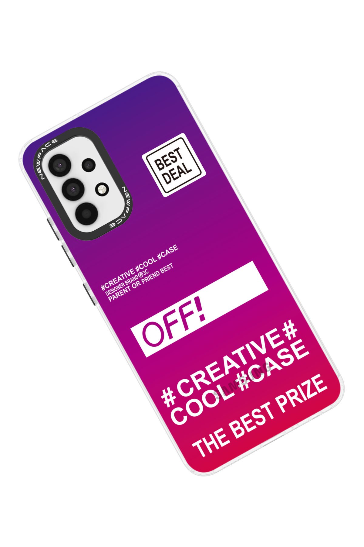 Newface Samsung Galaxy A32 Kılıf Esila Silikon - Mor