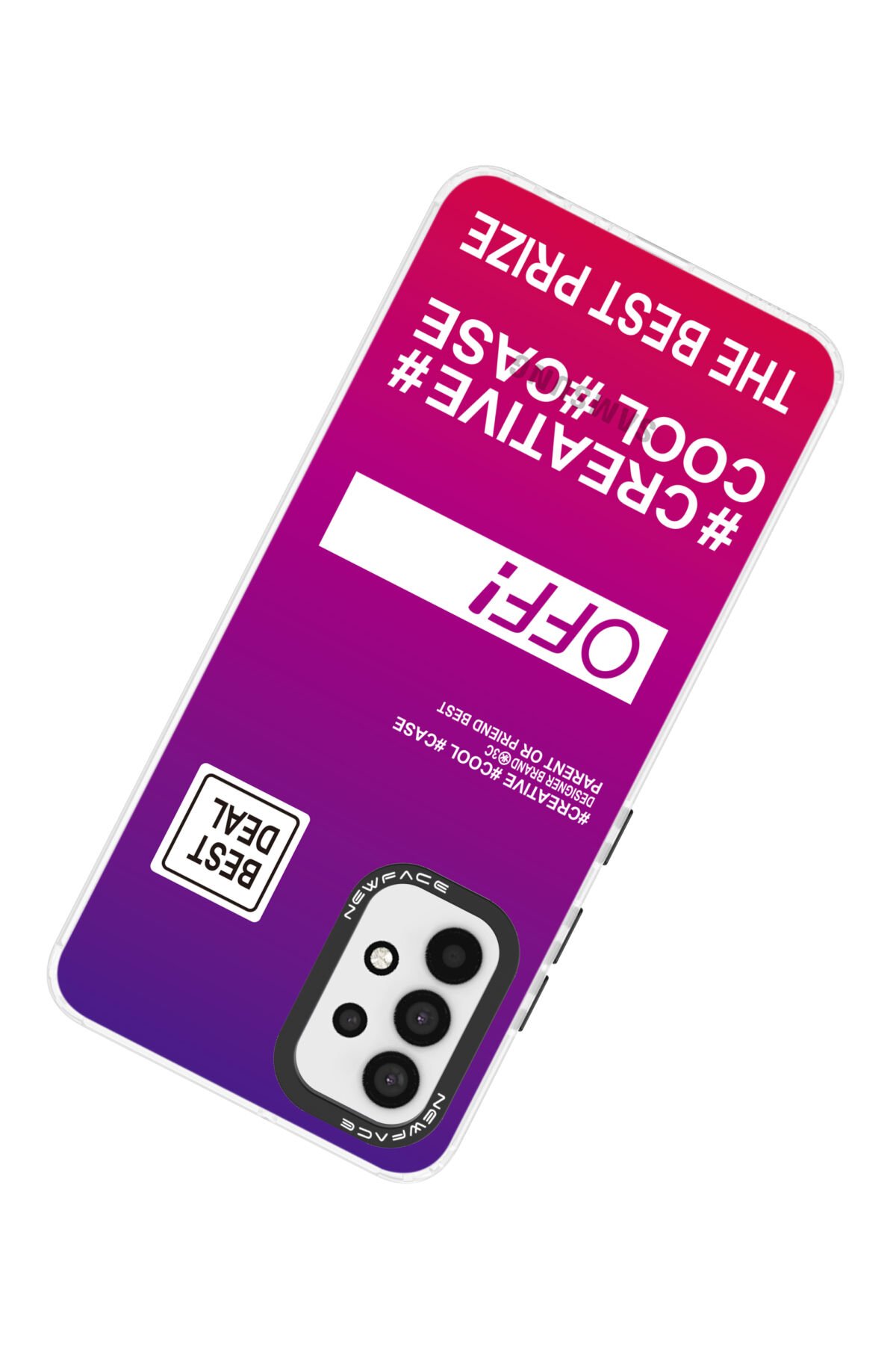 Newface Samsung Galaxy A32 Kılıf Esila Silikon - Mor