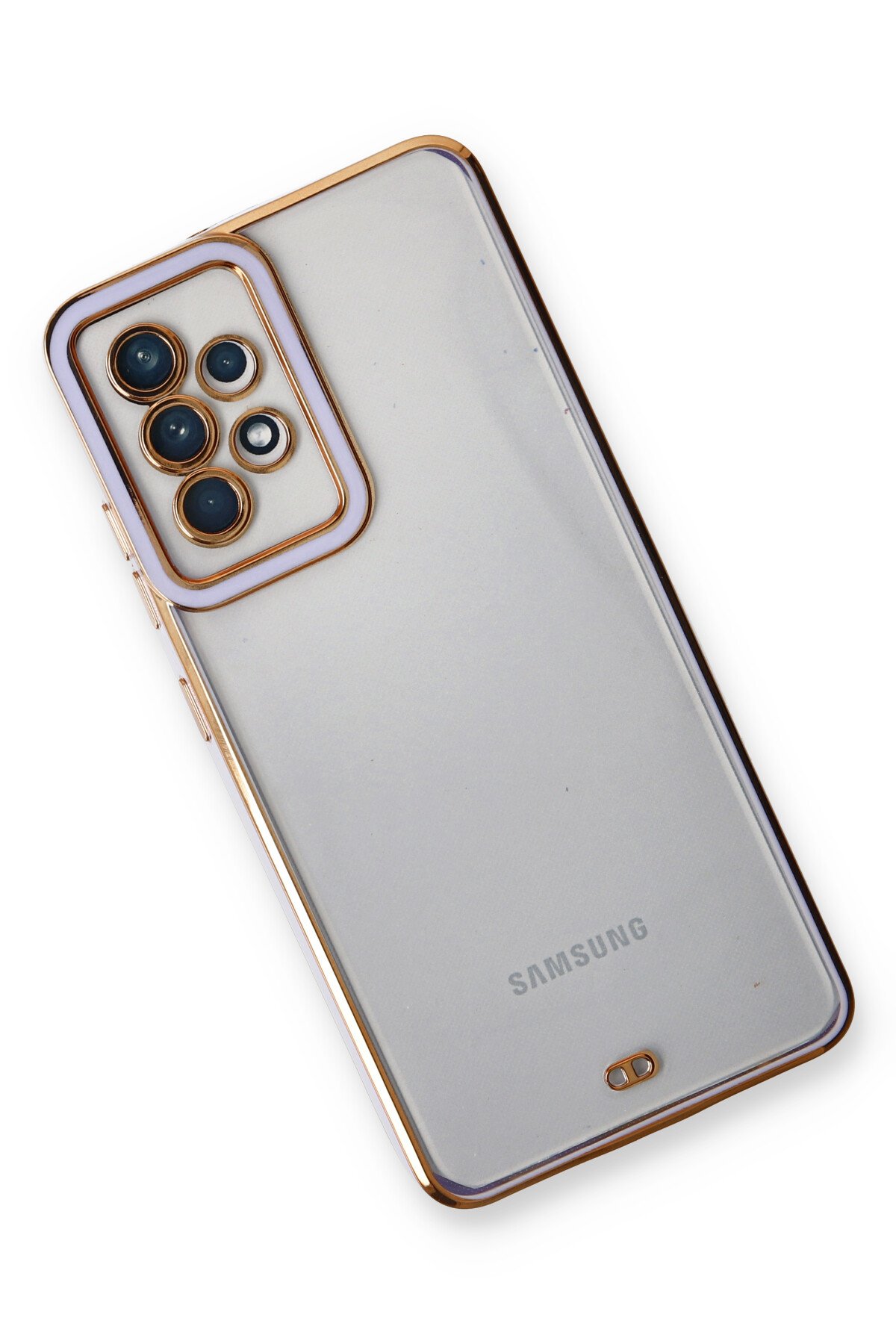 Newface Samsung Galaxy A32 Kılıf Platin Kamera Koruma Silikon - Yeşil