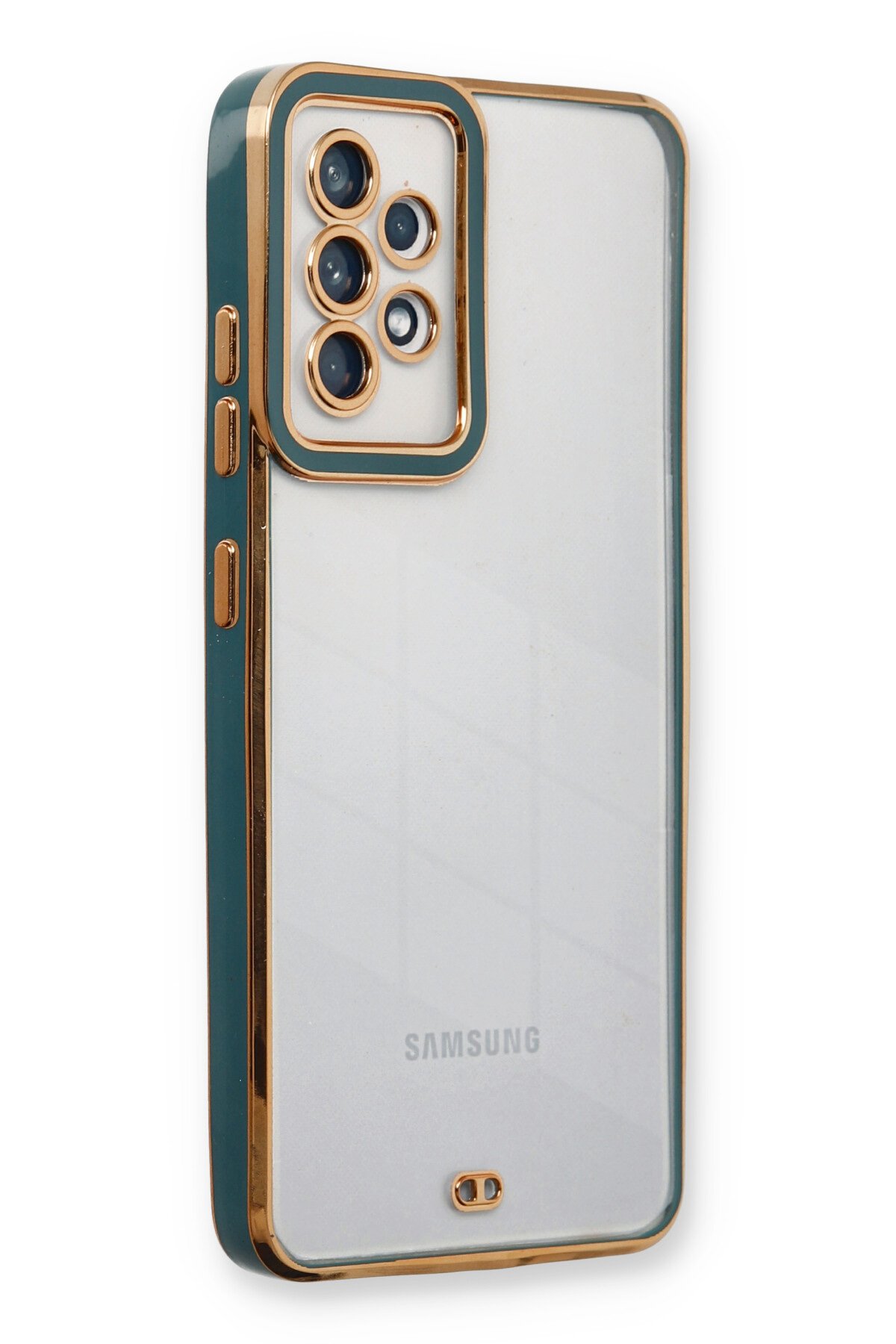 Newface Samsung Galaxy A32 Kılıf Mega Standlı Silikon - Mavi