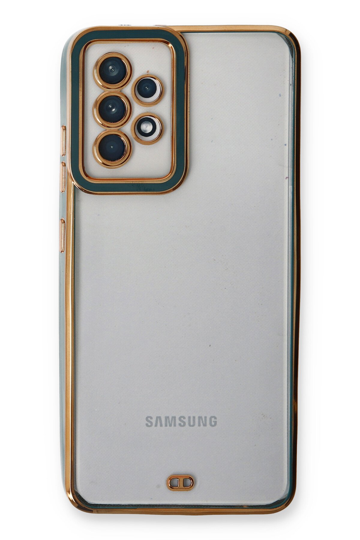Newface Samsung Galaxy A52S Kılıf Miami Şeffaf Silikon - Siyah