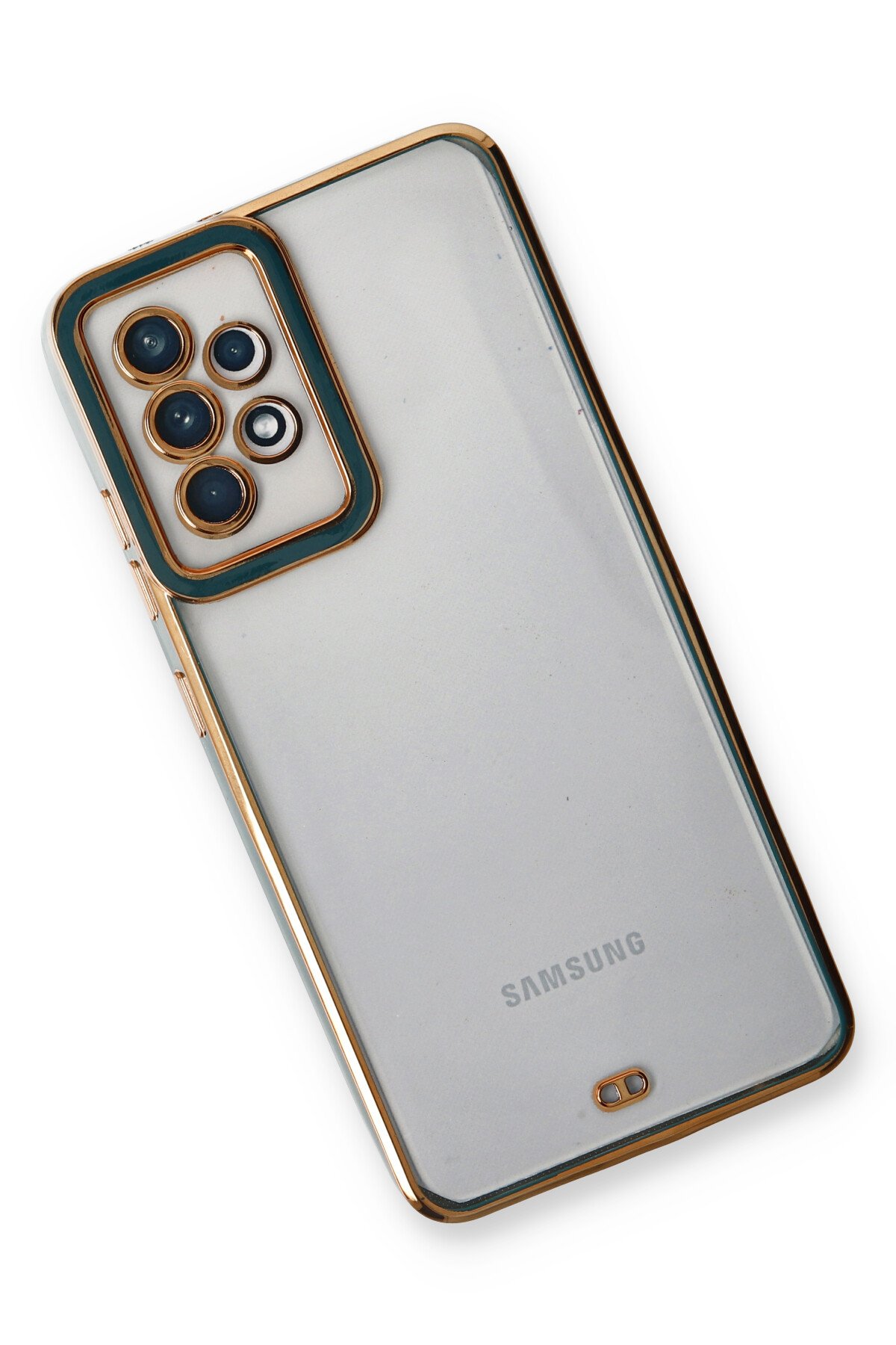 Newface Samsung Galaxy A52S Kılıf Miami Şeffaf Silikon - Siyah