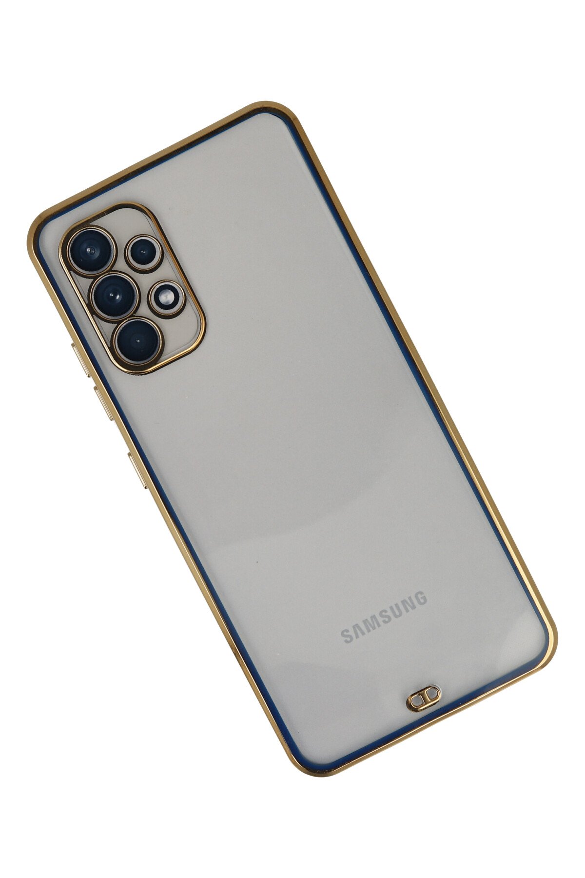 Newface Samsung Galaxy A32 Kılıf Kelvin Kartvizitli Silikon - Derin Mor