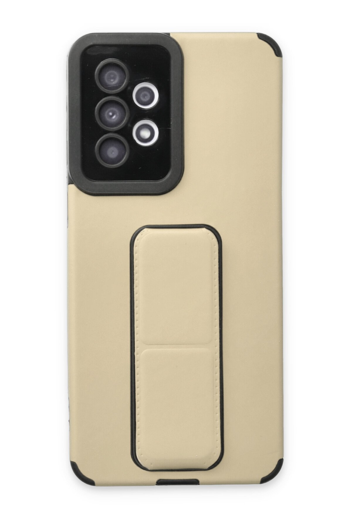 Newface Samsung Galaxy A32 Kılıf Zegna Yüzüklü Silikon Kapak - Siyah