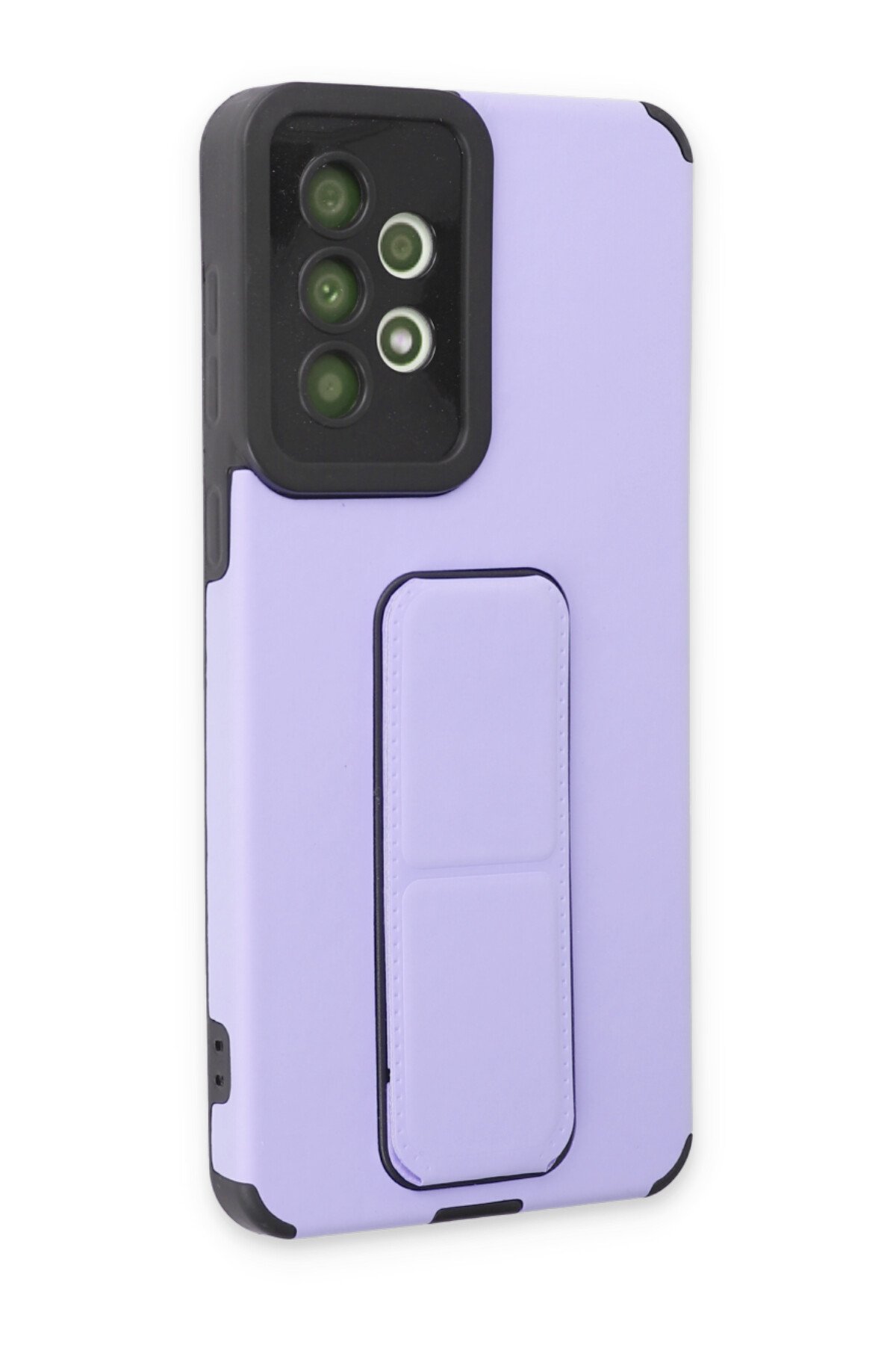 Newface Samsung Galaxy A32 Kılıf Razer Lensli Silikon - Mor
