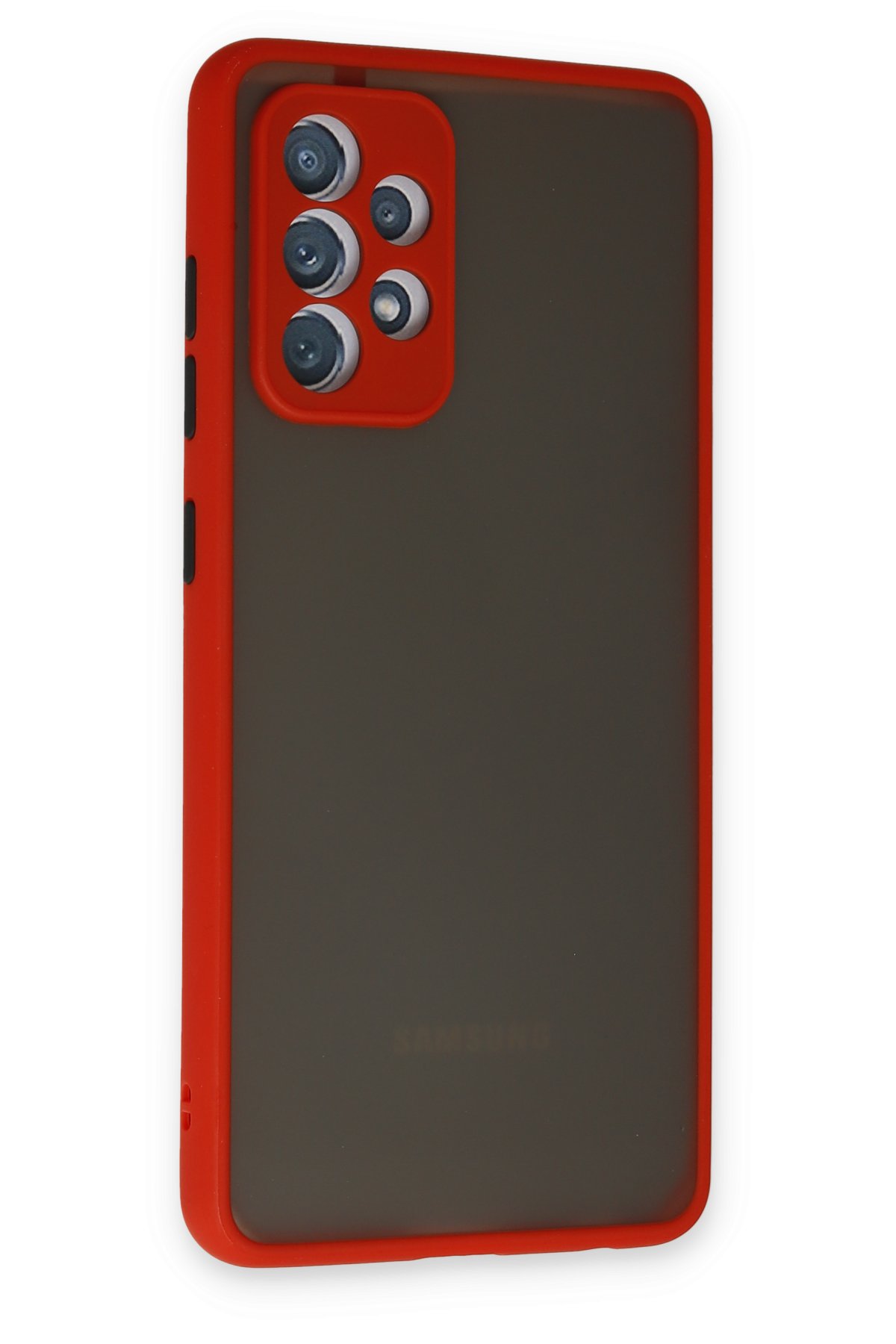 Newface Samsung Galaxy A32 Kılıf Joy Lens Standlı Kapak - Koyu Yeşil