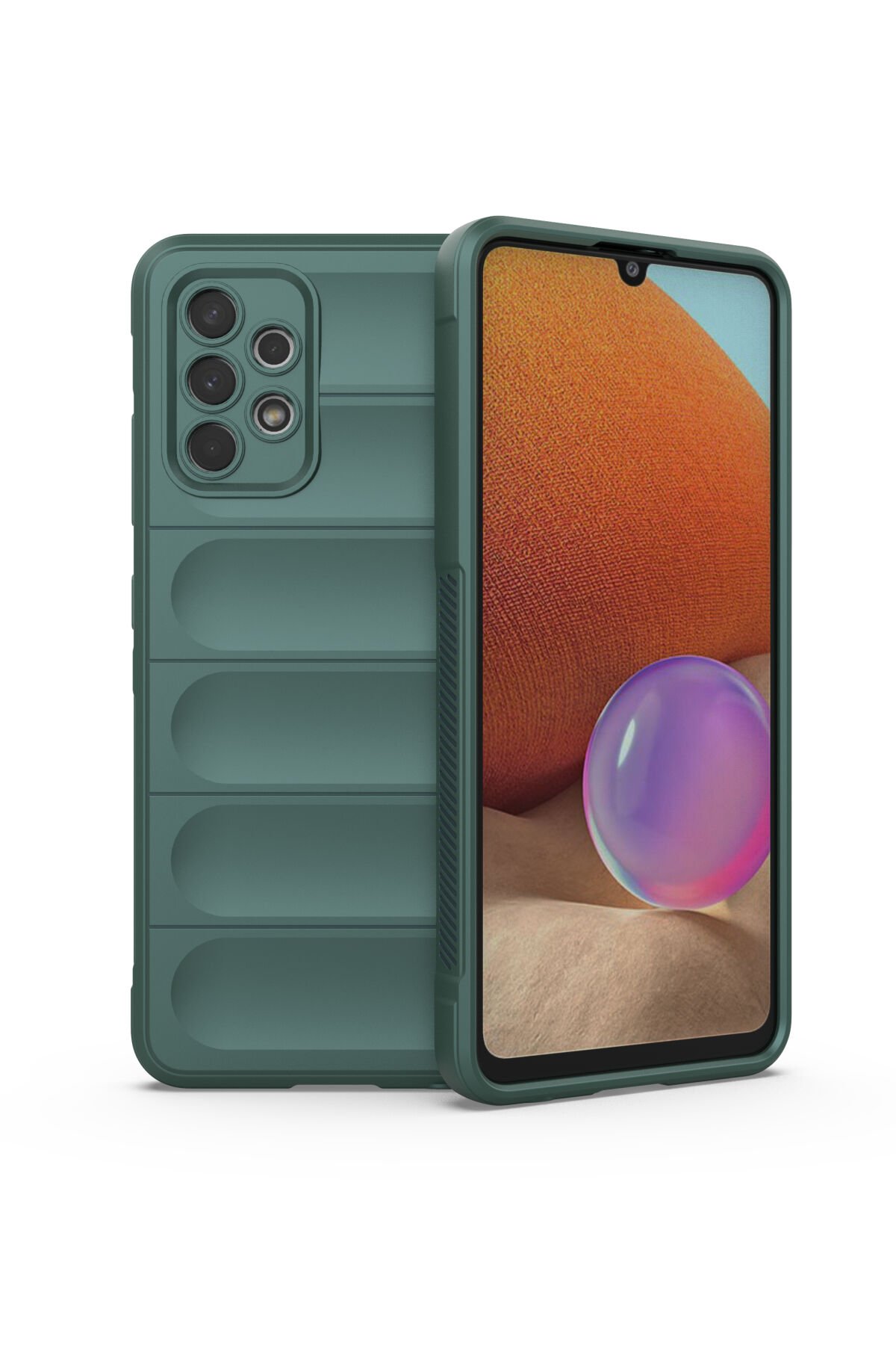 Newface Samsung Galaxy A32 Kılıf Volet Silikon - Siyah