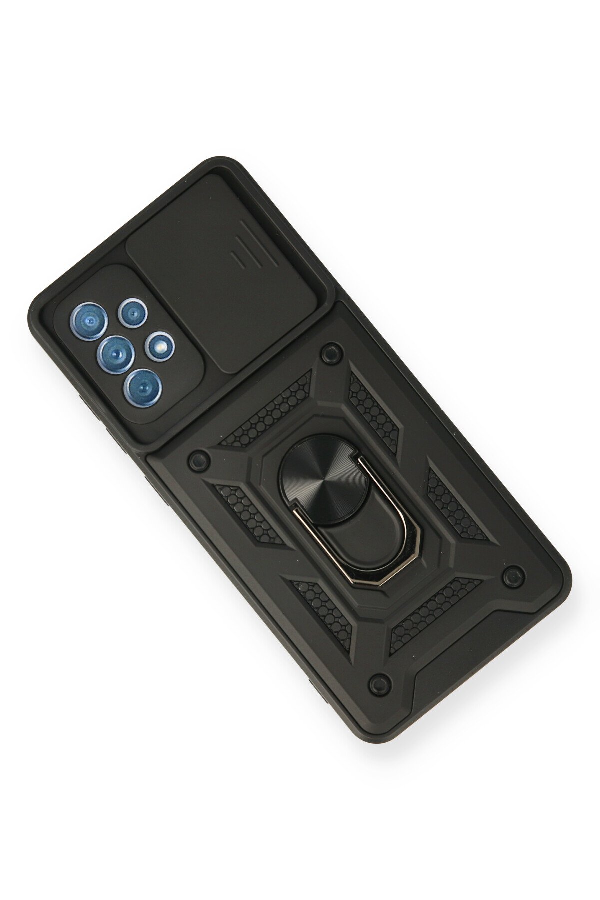 Newface Samsung Galaxy A32 Kılıf Palm Buzlu Kamera Sürgülü Silikon - Kırmızı