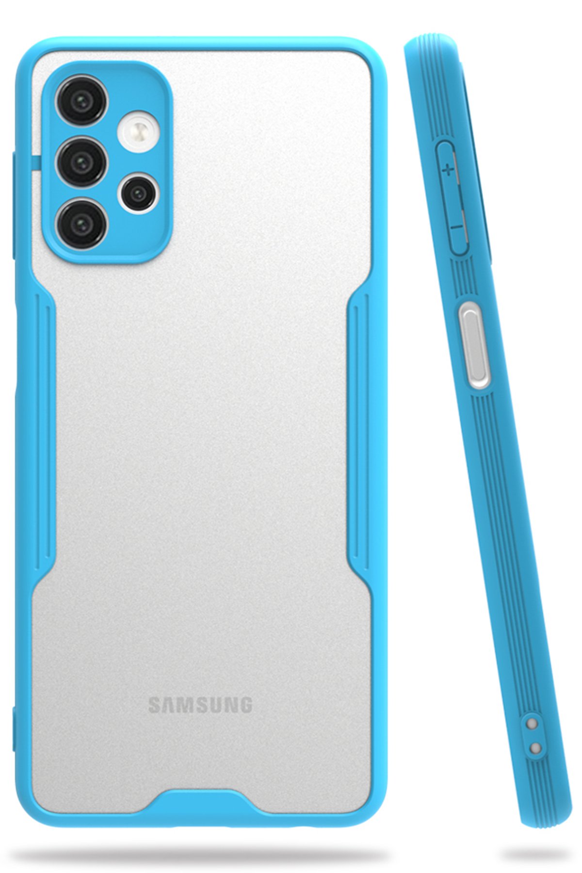 Newface Samsung Galaxy A32 Kılıf Joy Lens Standlı Kapak - Mor