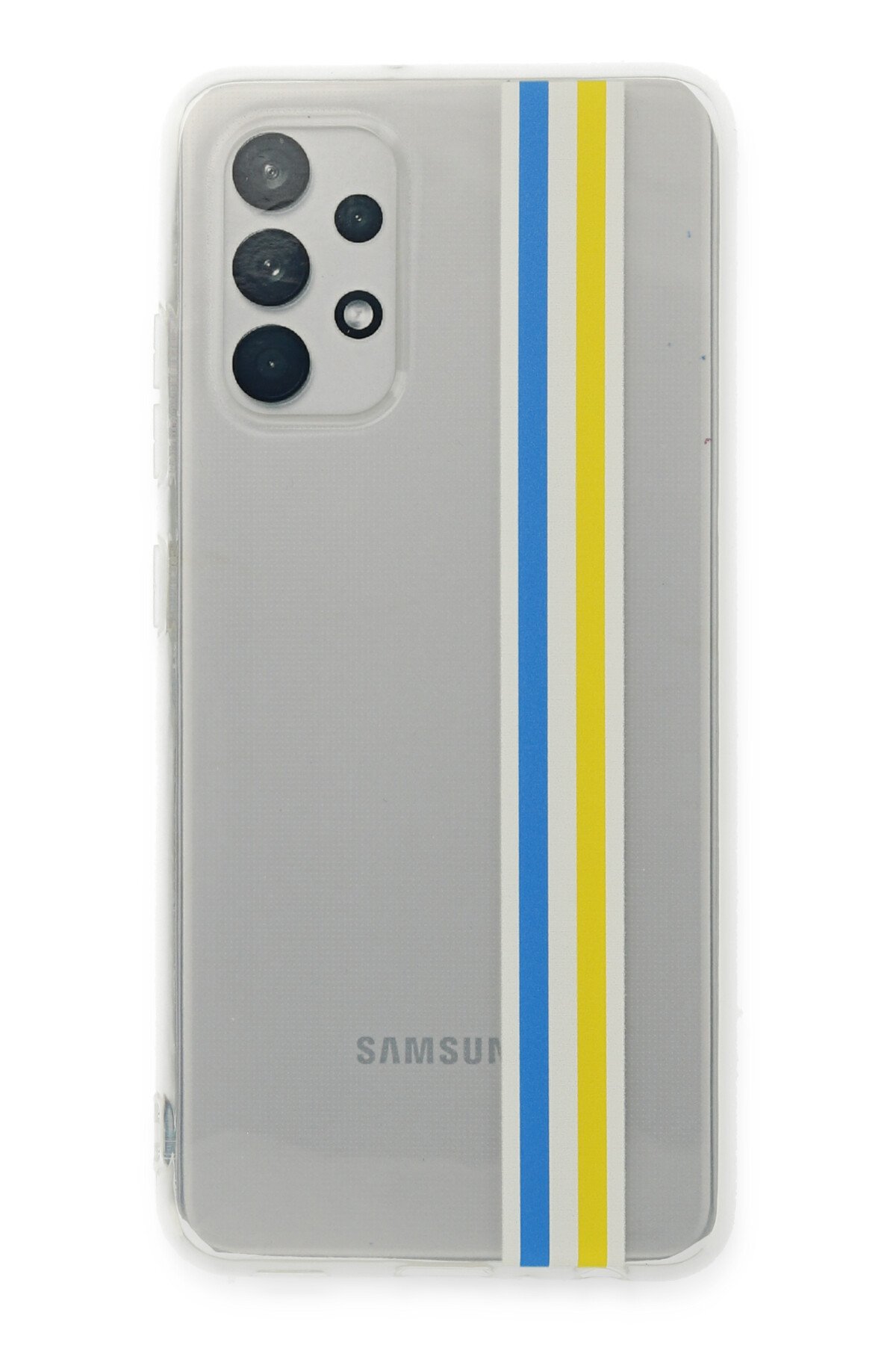 Newface Samsung Galaxy A32 Kılıf Mega Standlı Silikon - Gold