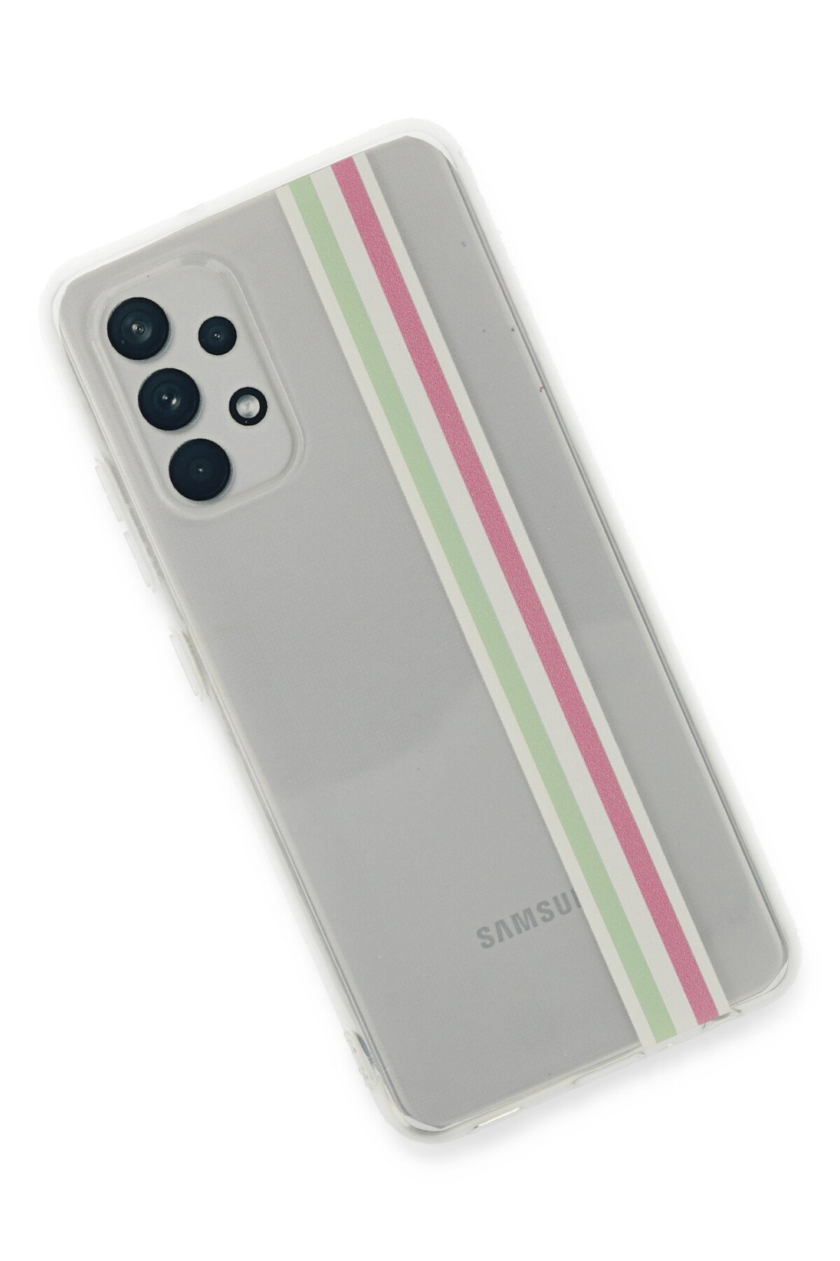 Newface Samsung Galaxy A32 Kılıf Sofya Yüzüklü Silikon Kapak - Gold