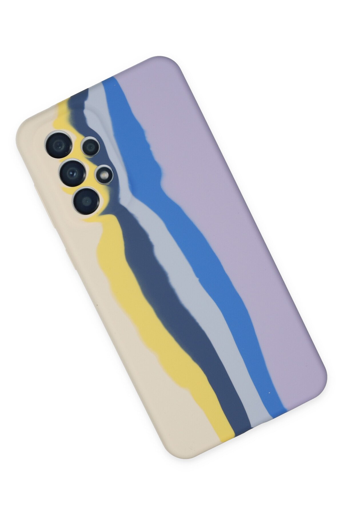 Newface Samsung Galaxy A33 5G Kılıf Lansman Glass Kapak - Sarı